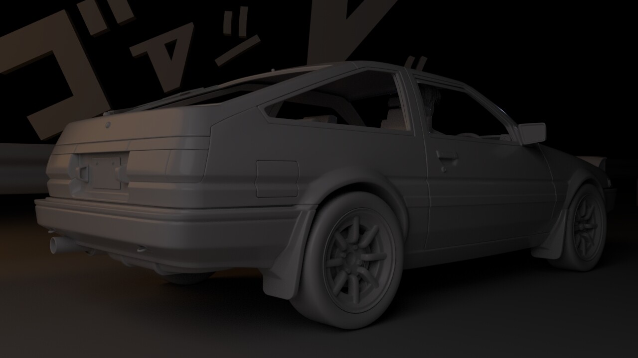 ArtStation - INITIAL D - TAKUMI AE86