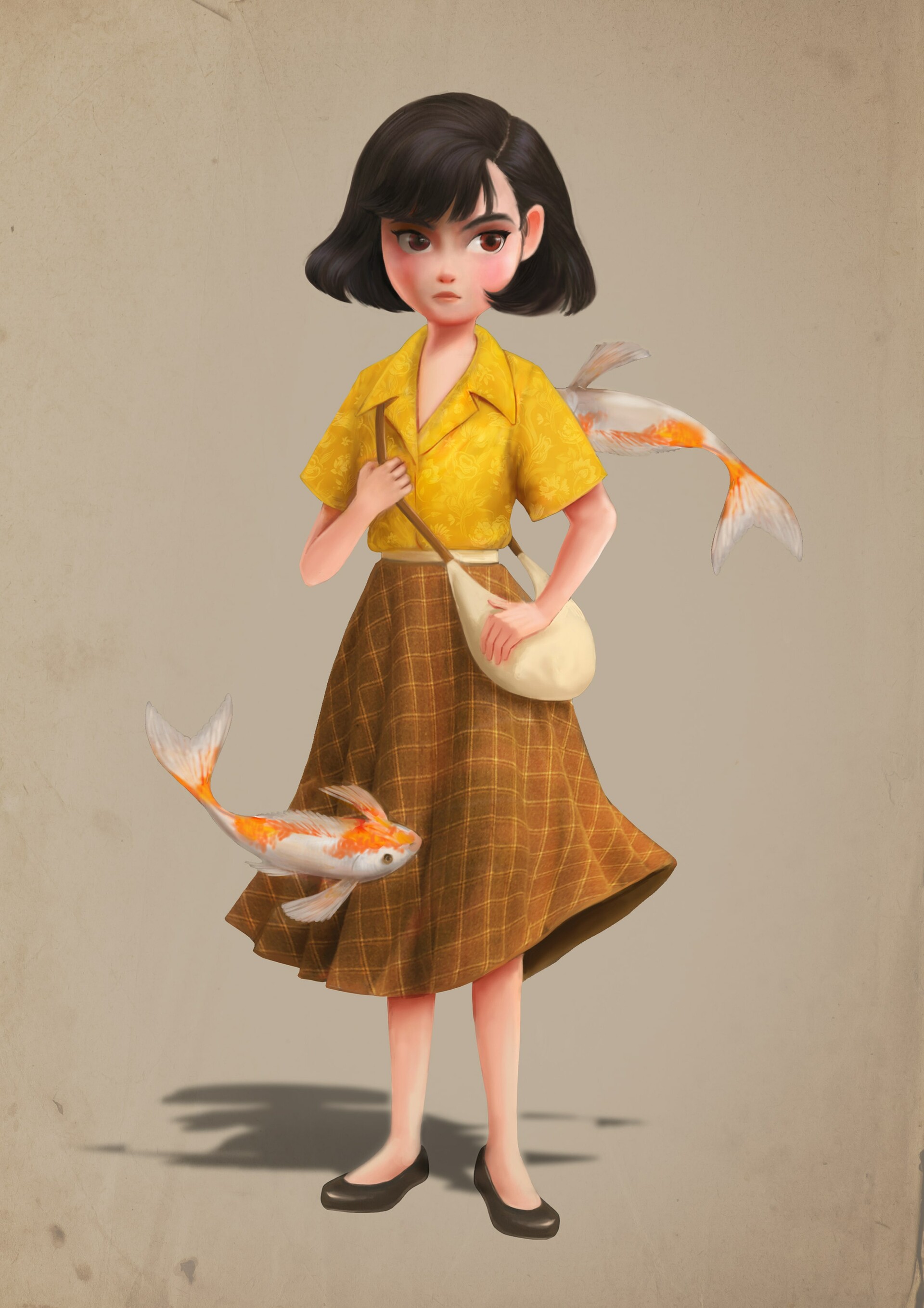ArtStation Koi Girl ArtStation Koi Girl