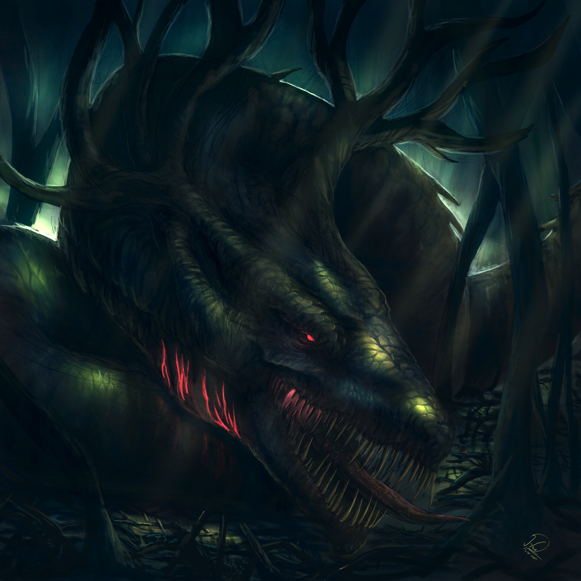 Norse Dragon Nidhoggr Justindrew