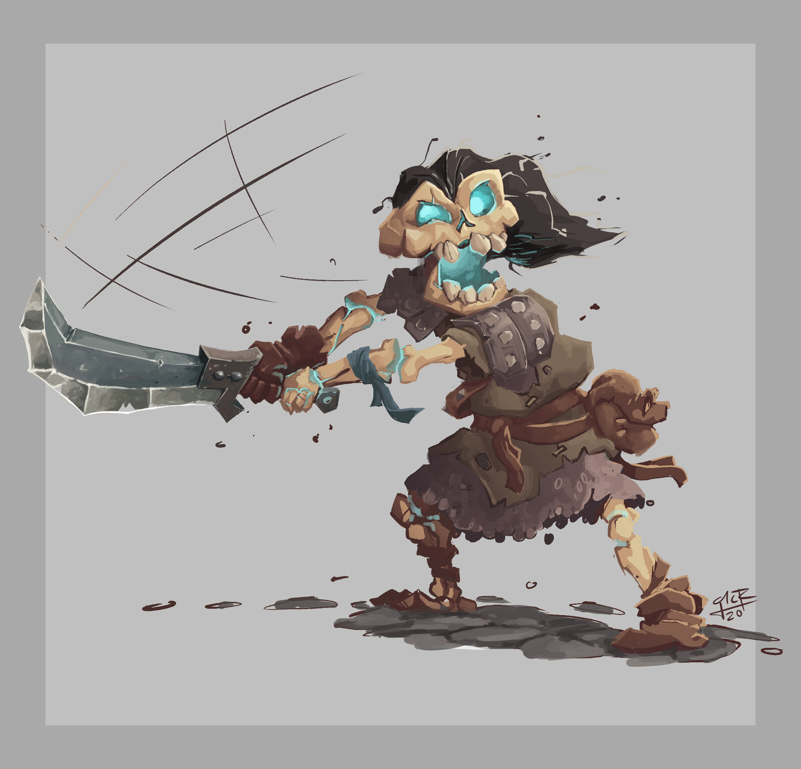 This guy has a lot of hair for an undead. 