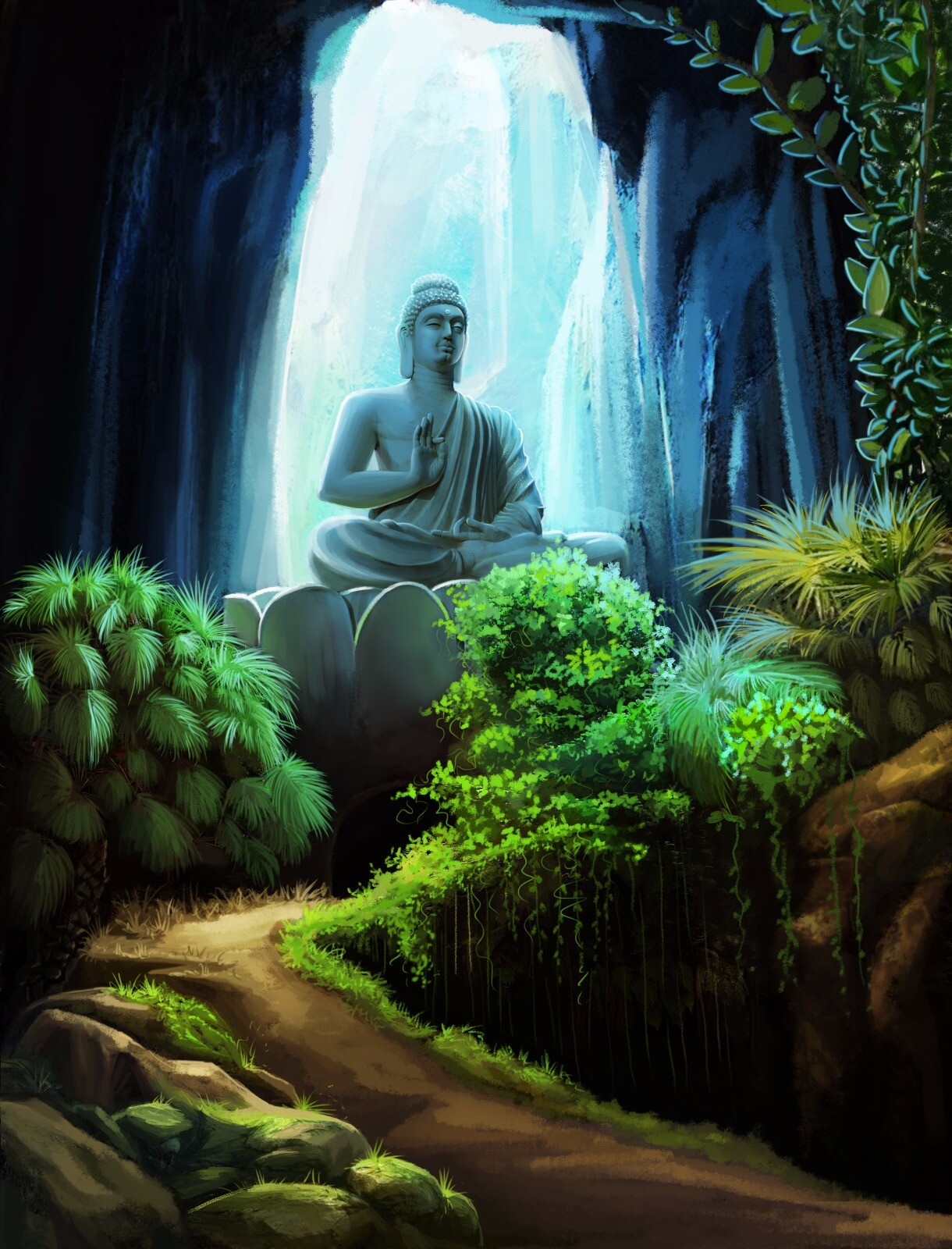 Acharya 's Art World - The Buddha, image size:1220x1600