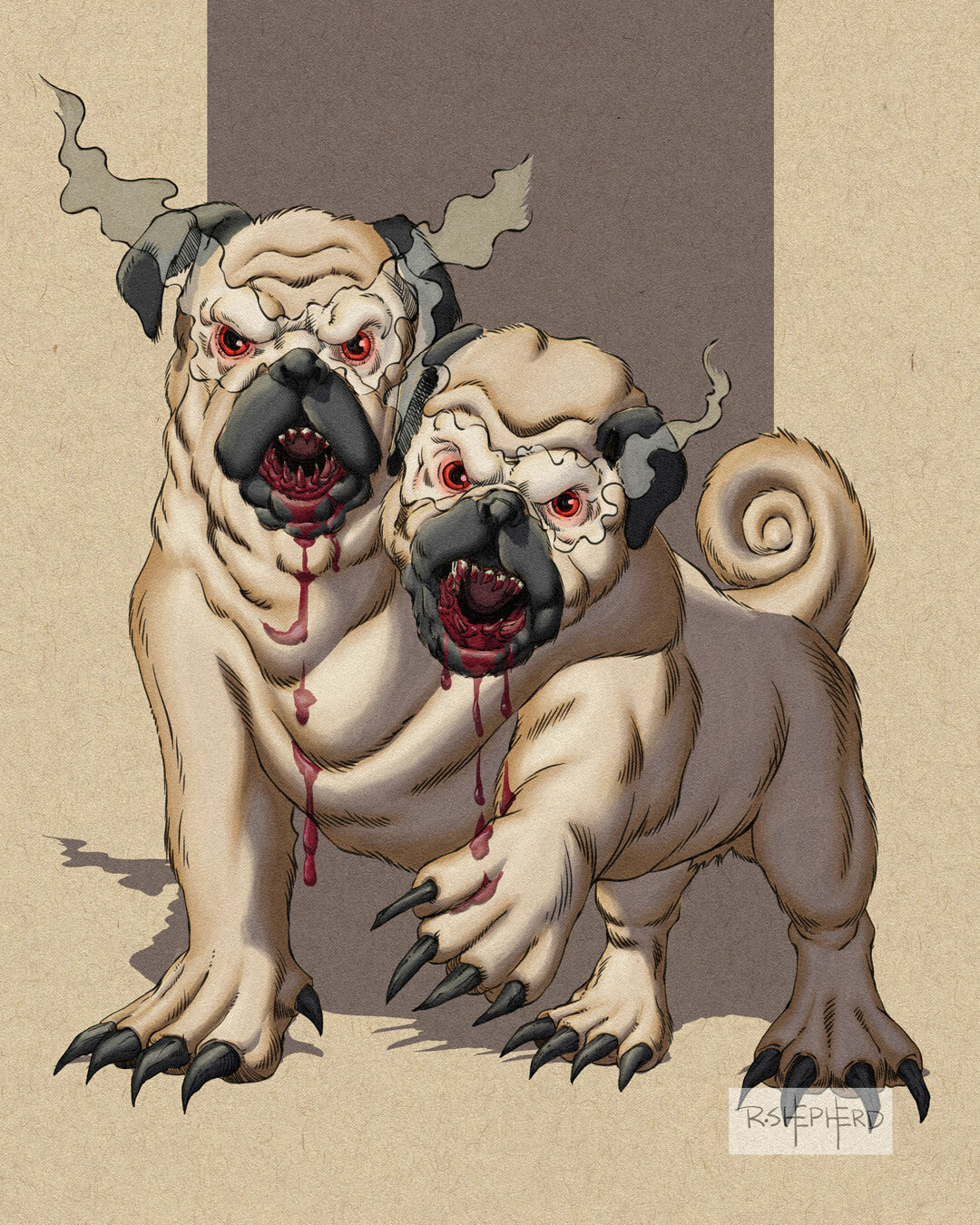 Death Dog (Pug Style) - D&amp;D Monster