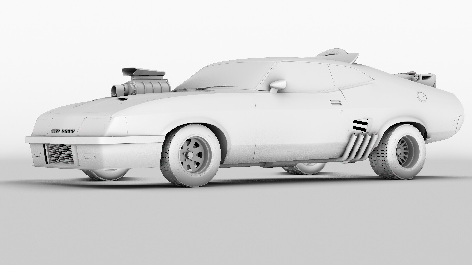 Bass Mania 3d Modeling And Rendering Interceptor Mad Max