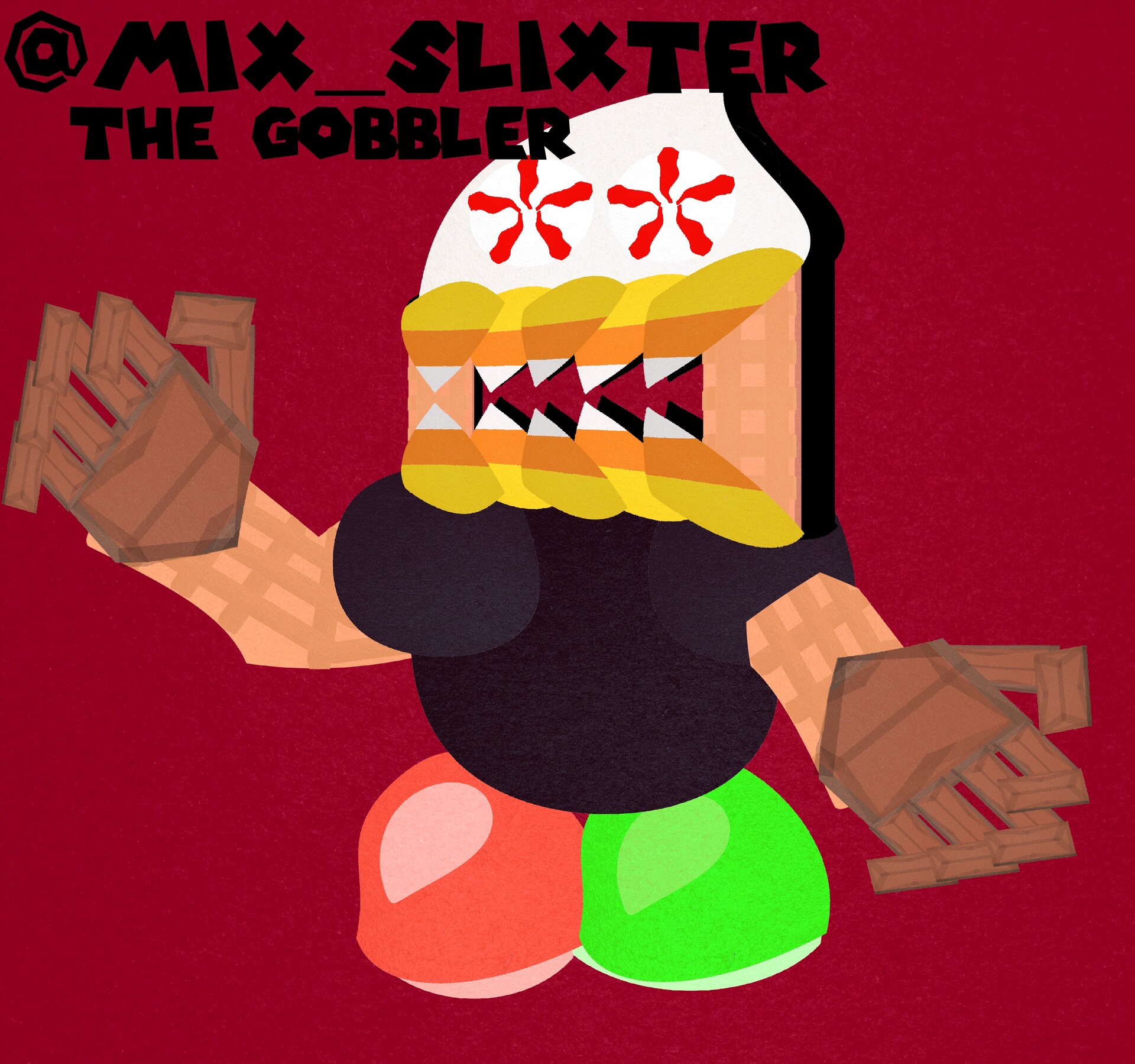 ArtStation - Paper Mario: A Dream Come True - The Gobbler (Concept Art)