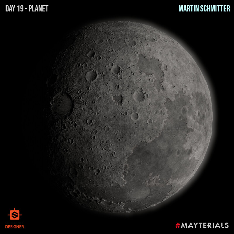 Mayterials - Day 19 - Planet (Moon Planet)