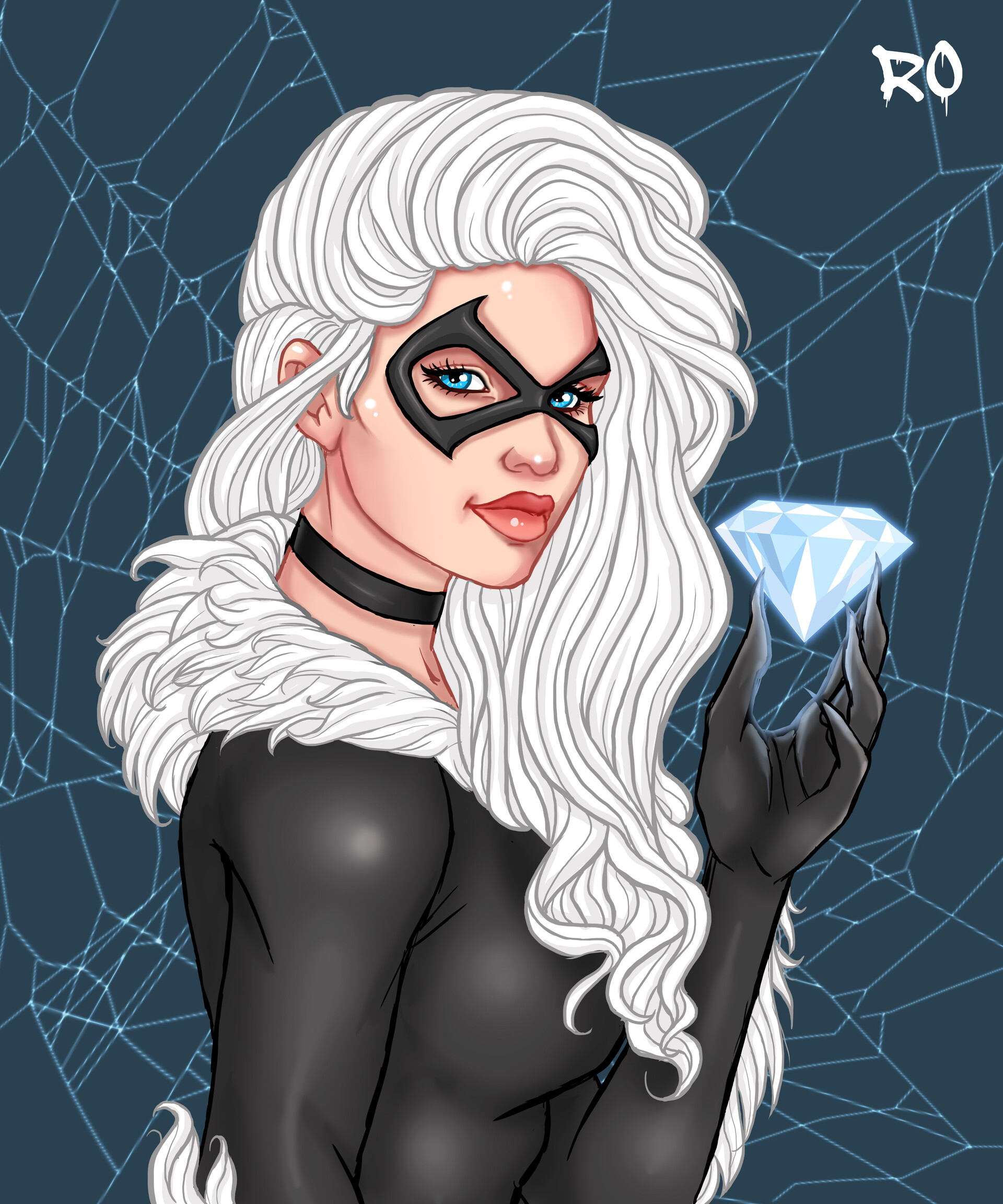Black Cat - Marvel Universe Character - Fan Art Done in Adobe Photoshop 201...