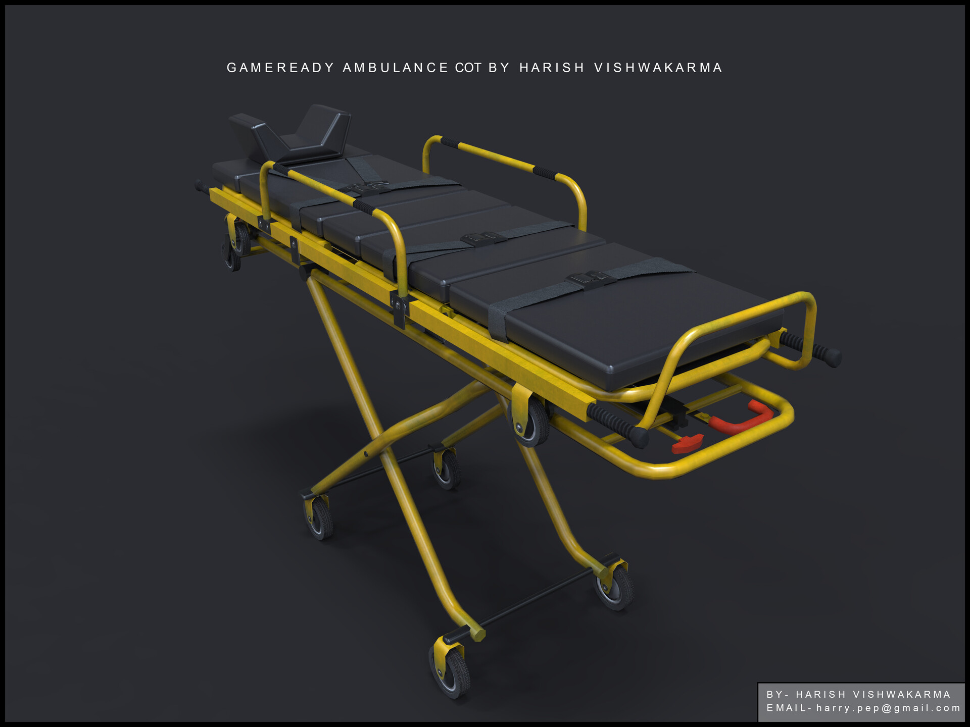 ArtStation Ambulance Cot