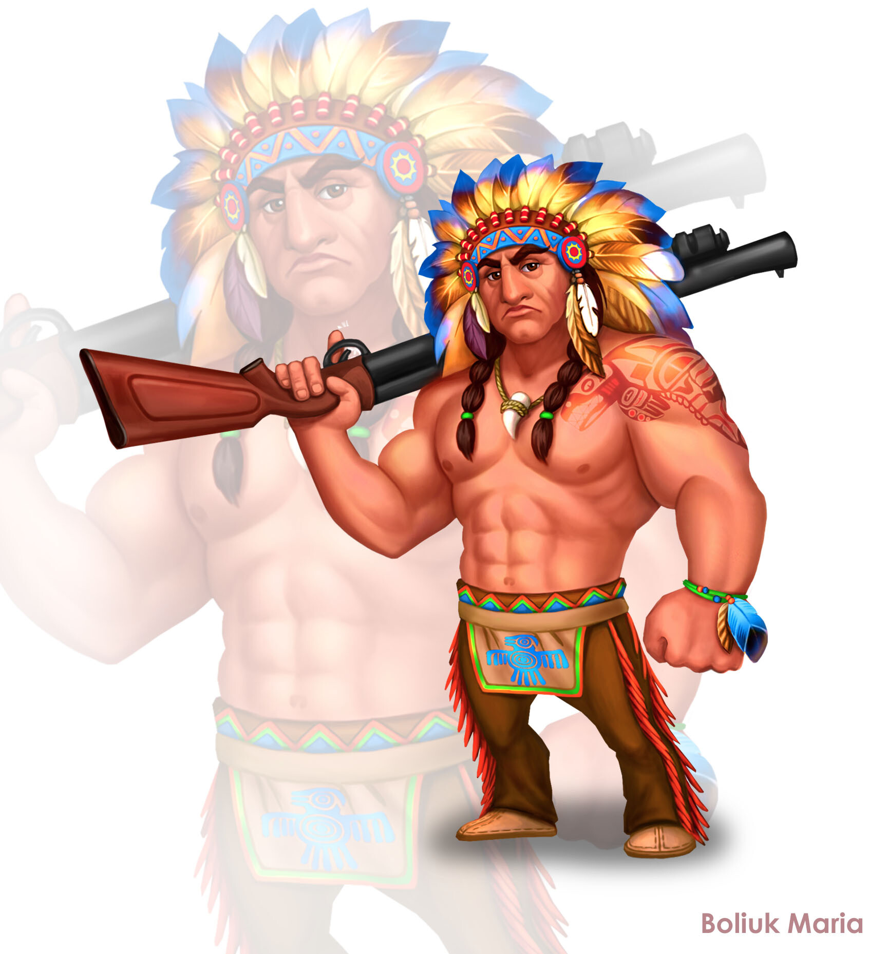 ArtStation - Native American Indian