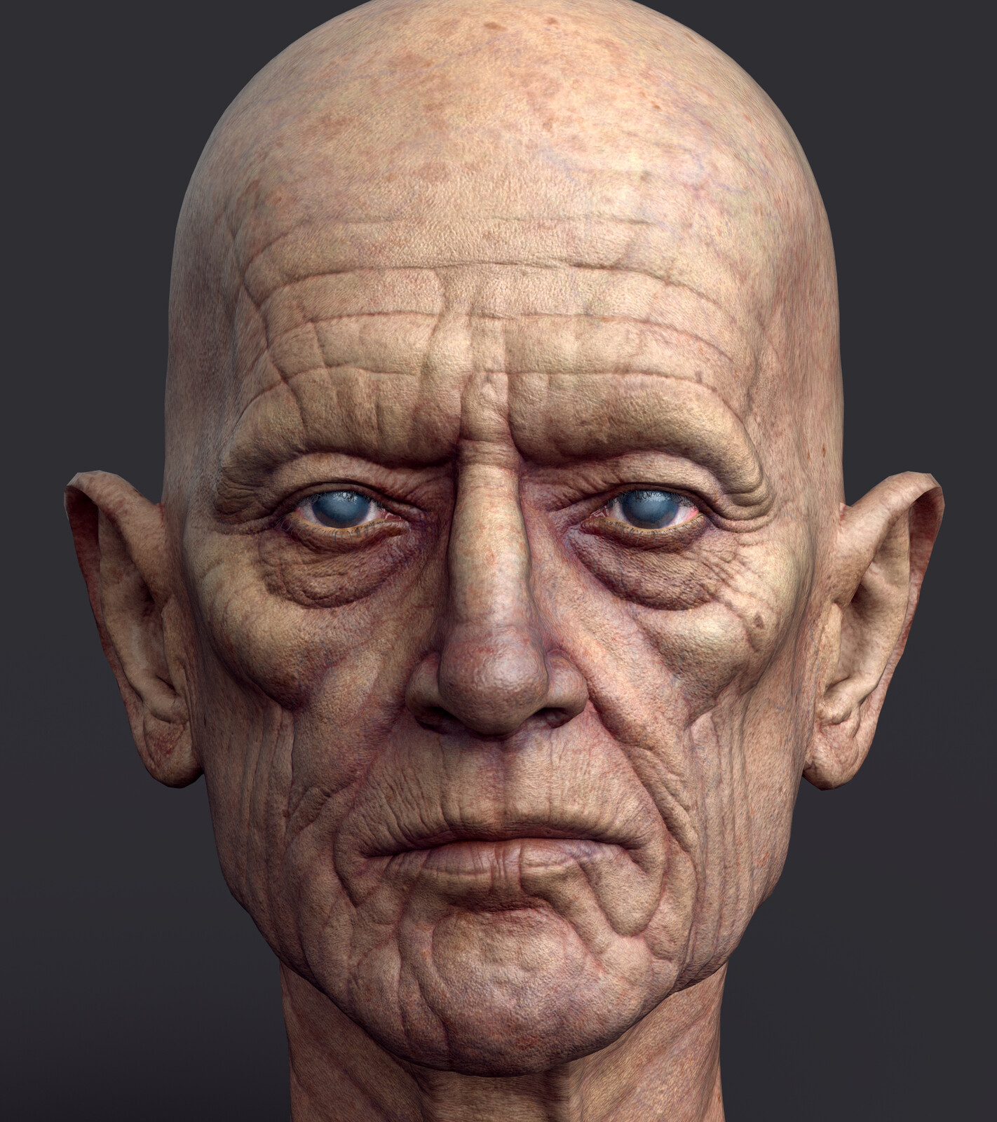 Blind Man (real time character)