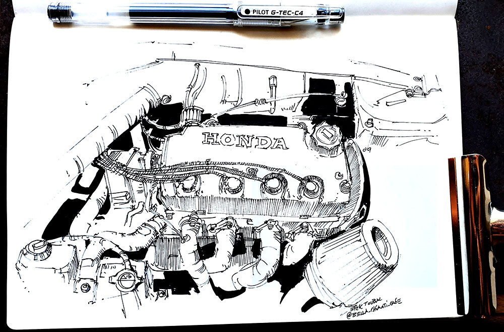 ArtStation tradi ink direct drawing Engine