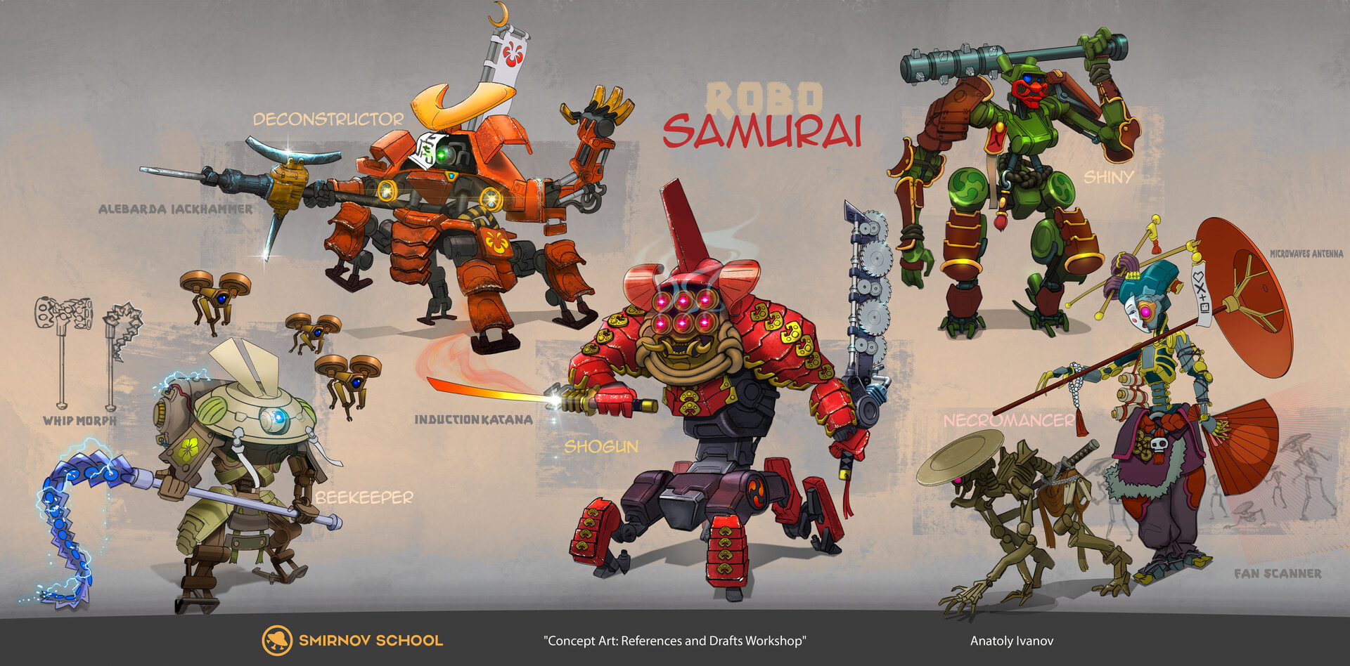 - Samurai Robots "The Skeletons" Fan