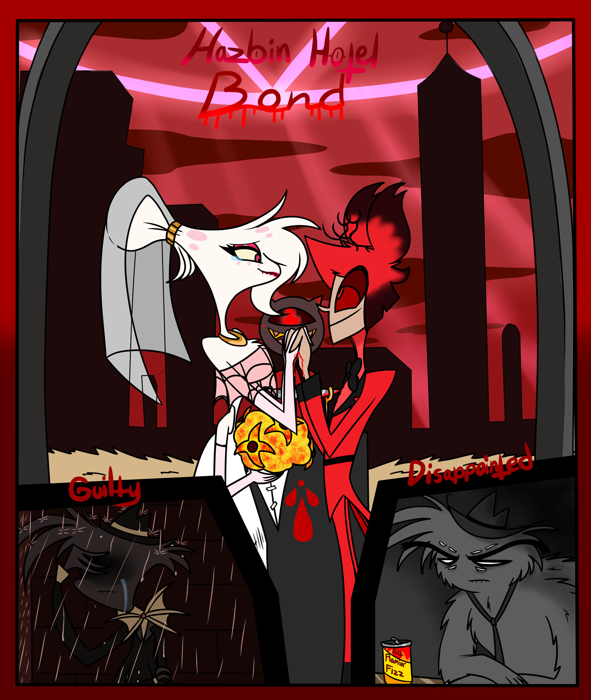 Artstation hazbin hotel bond cover