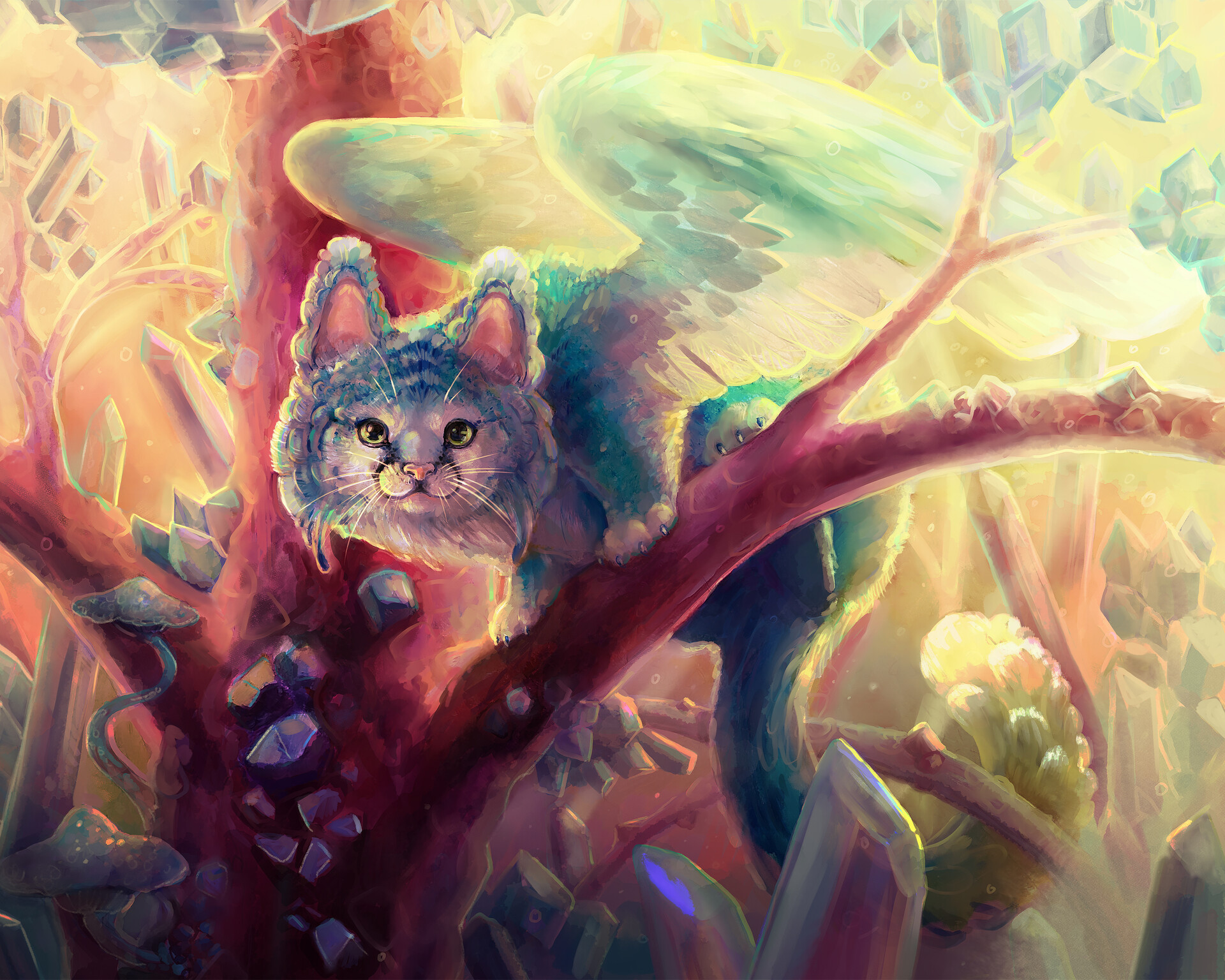 Artstation Cat Bird Kate Becker