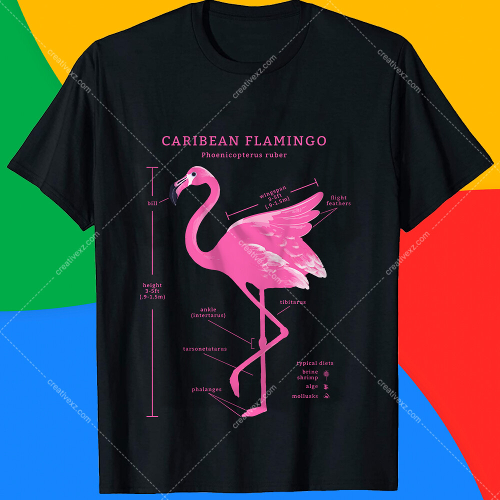 ArtStation - Caribean Flamingo T-Shirt Design