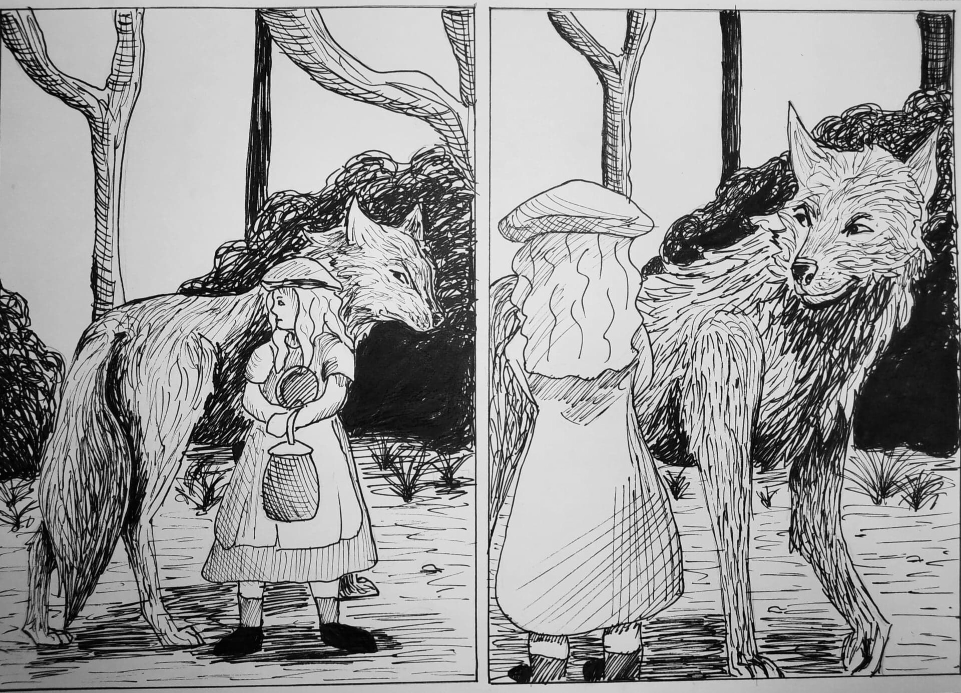 Illustrations Du Petit Chaperon Rouge De Gustave Dore Gravures