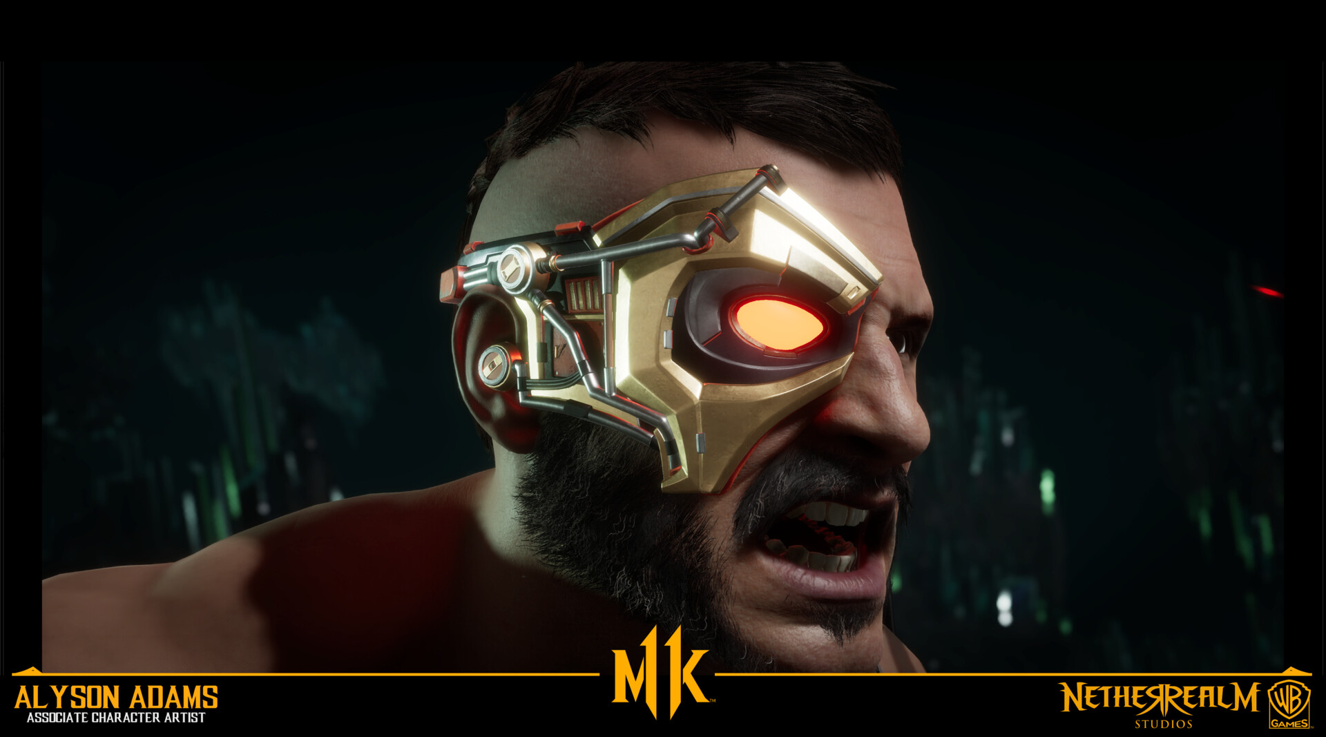 Bitterheid deur Zonder hoofd ArtStation - Mortal Kombat 11 - Kano Mask Gear