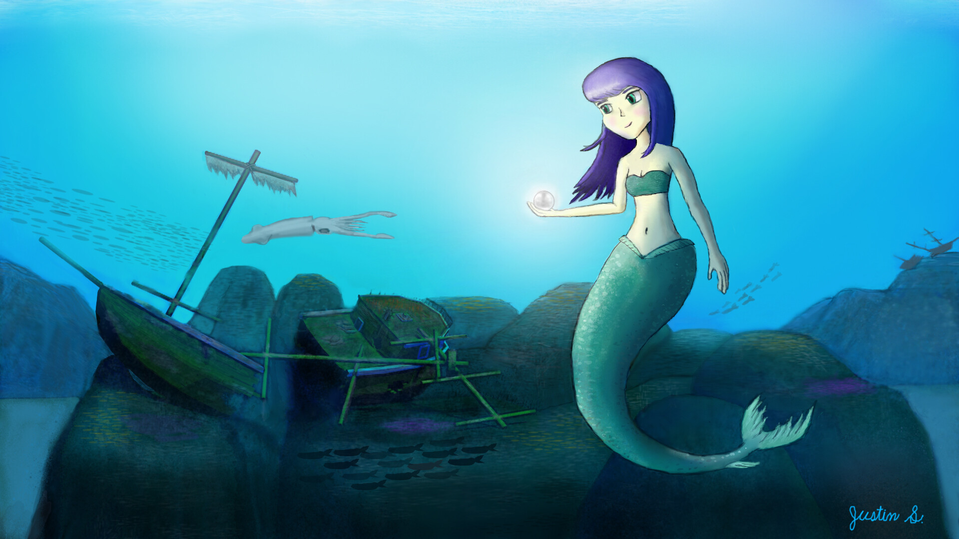 Artstation Mermay 2020 Challenge 2d 3d Artwork Justin Sharpe
