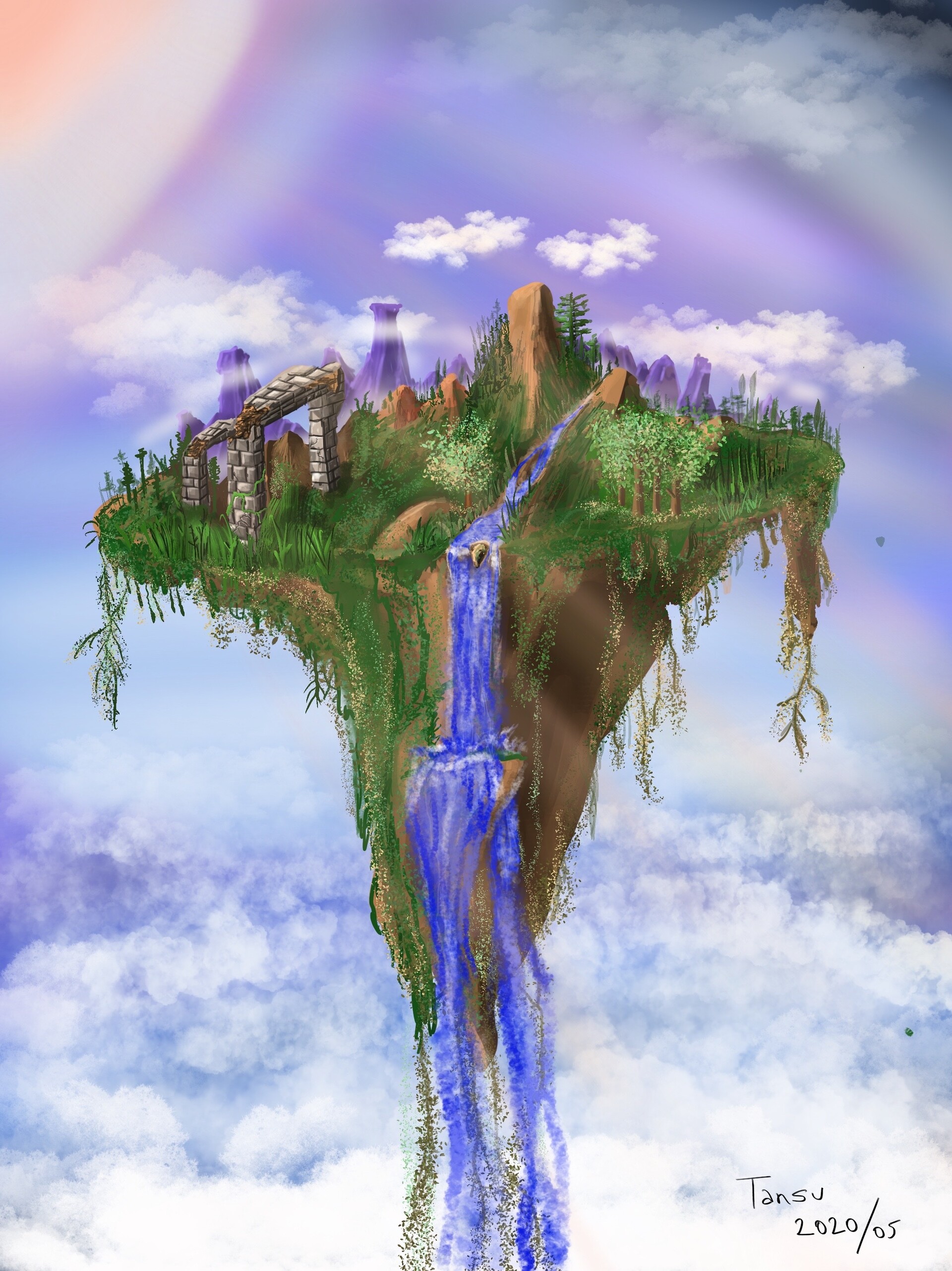 ArtStation Fly land