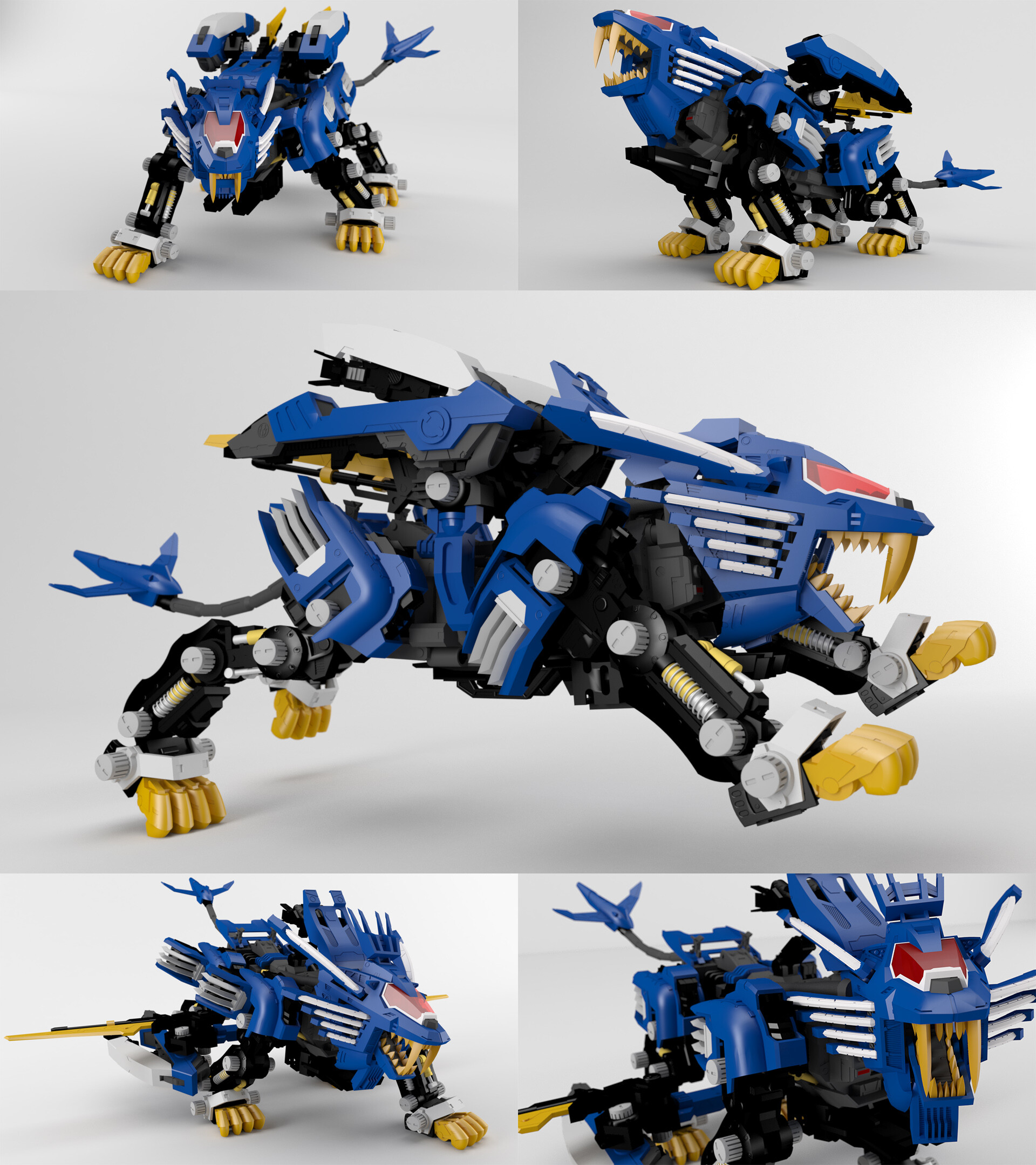 Matt Needler Blade Liger Zoids 3D Model (2018)