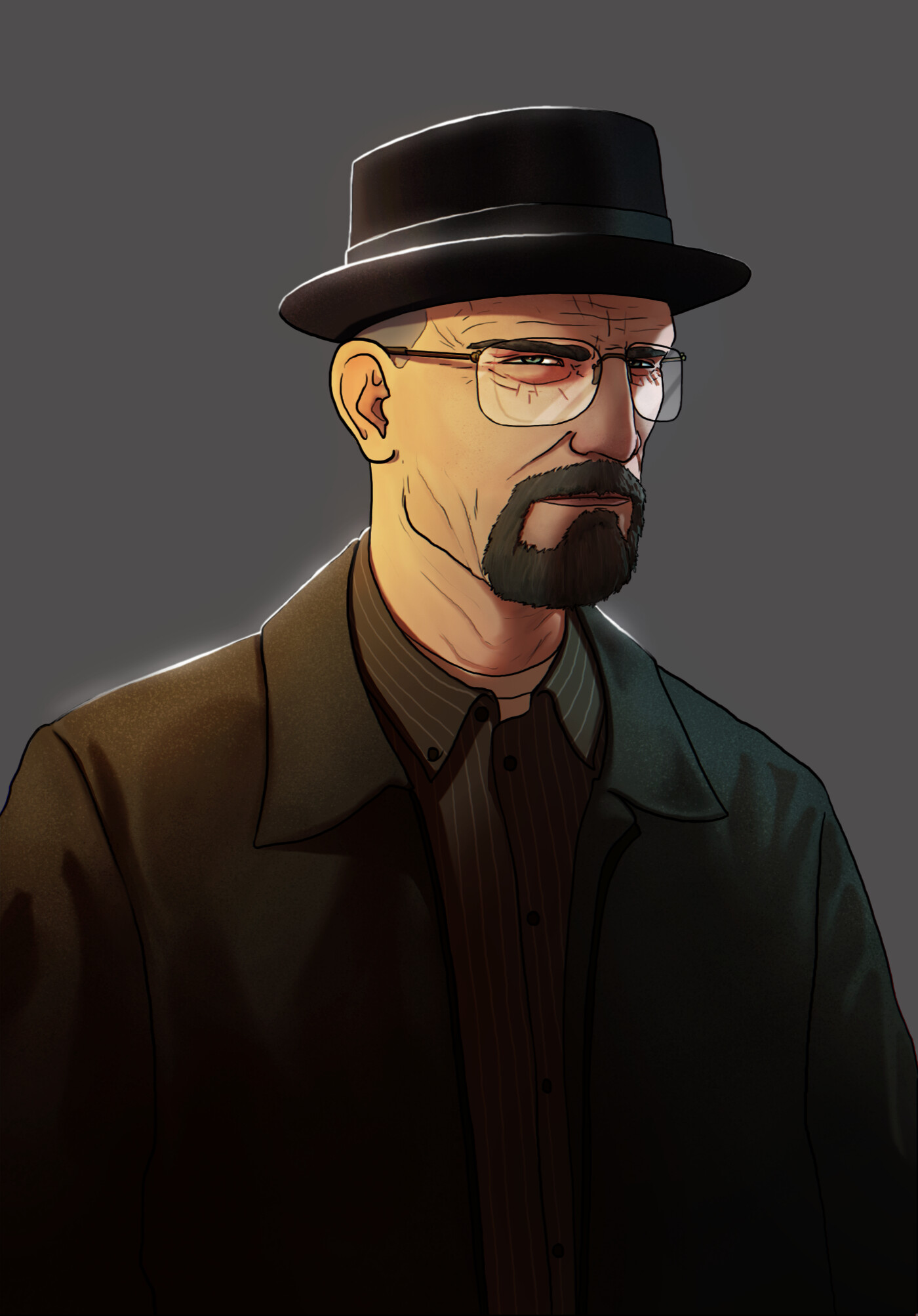 ArtStation Six Fan Art Heisenberg from Breaking bad