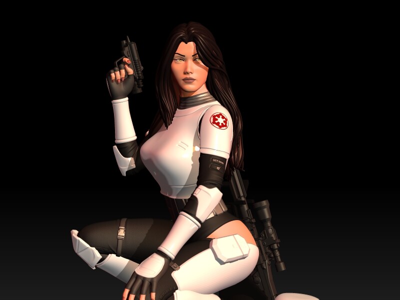 Female scout store trooper