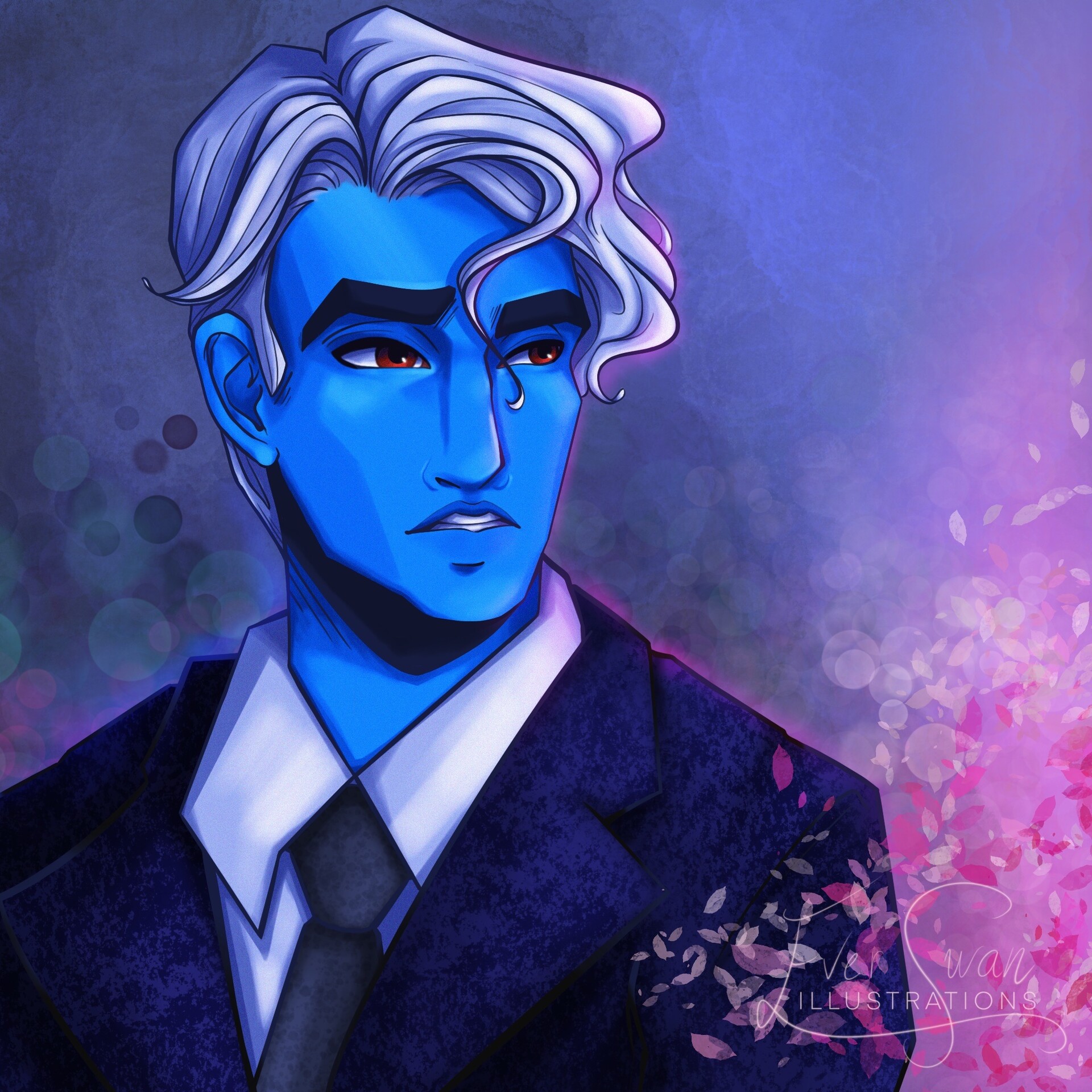 ArtStation - Lore Olympus - Portraits Hades & Persephone