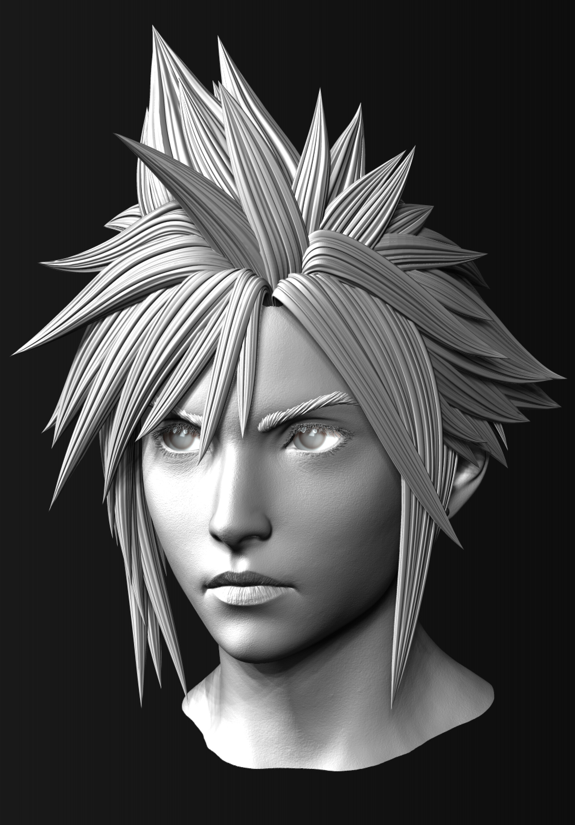 ArtStation - Cloud Strife: Final Fantasy VII Remake