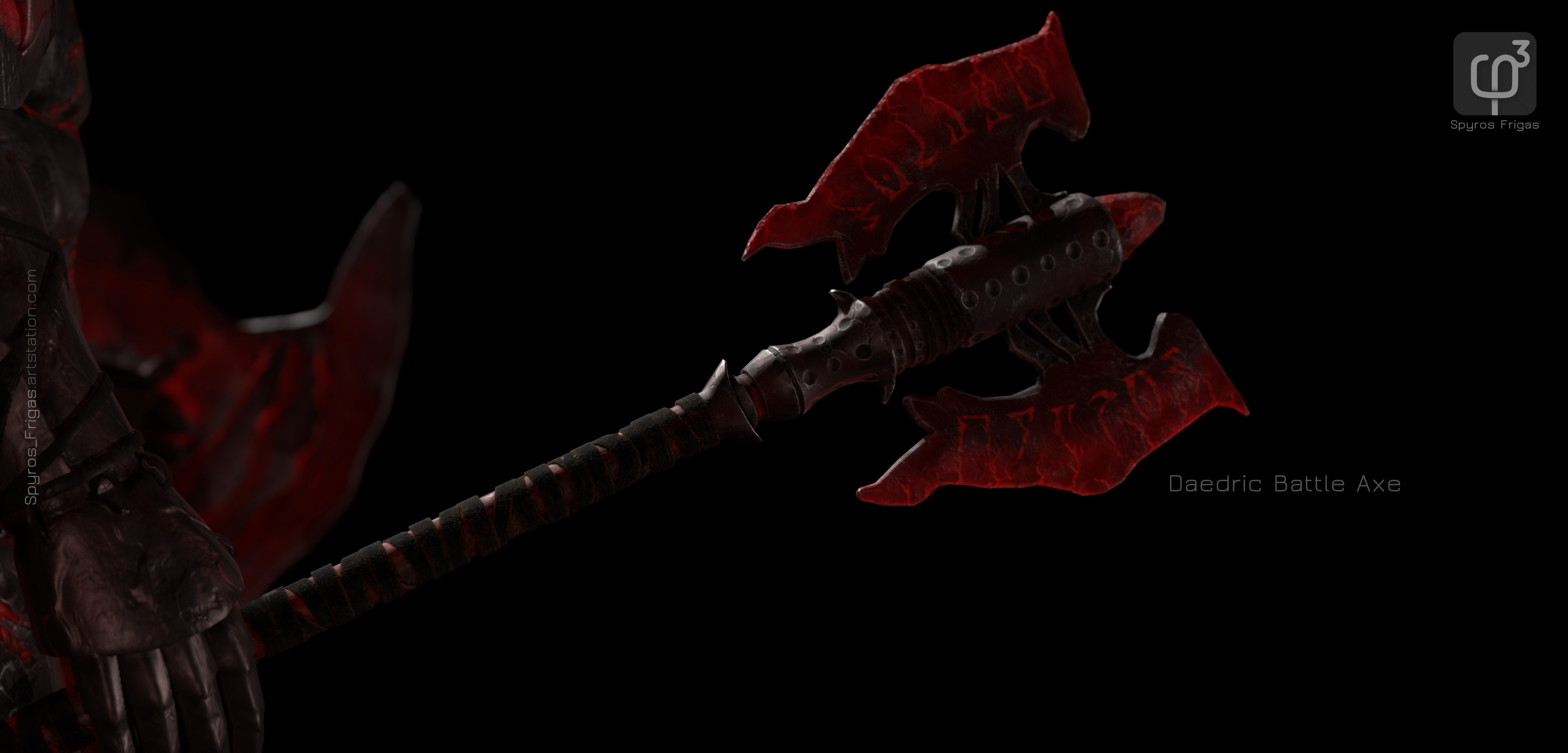 Spyros Frigas - Daedric Battle Axe.