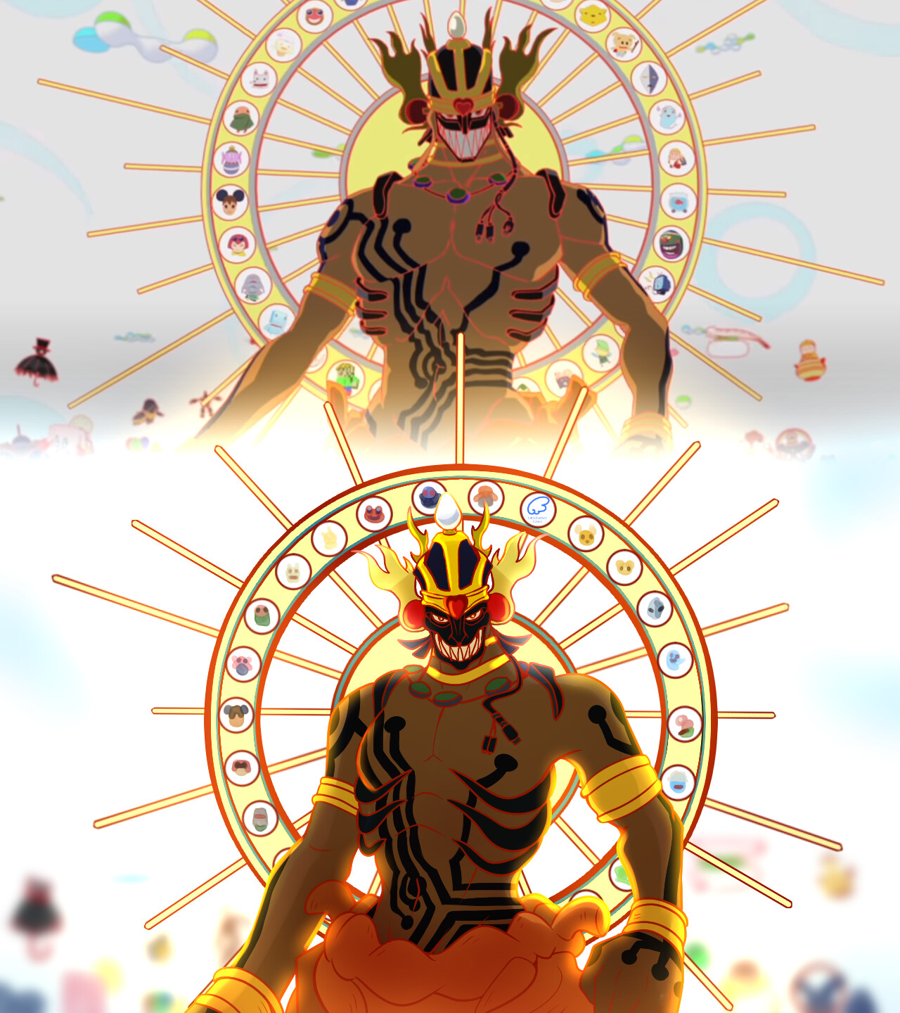 Get Wallpaper Artstation Re Draw Challenge Love Machine Summer Wars Hilly Chua Desktop Wallpaper