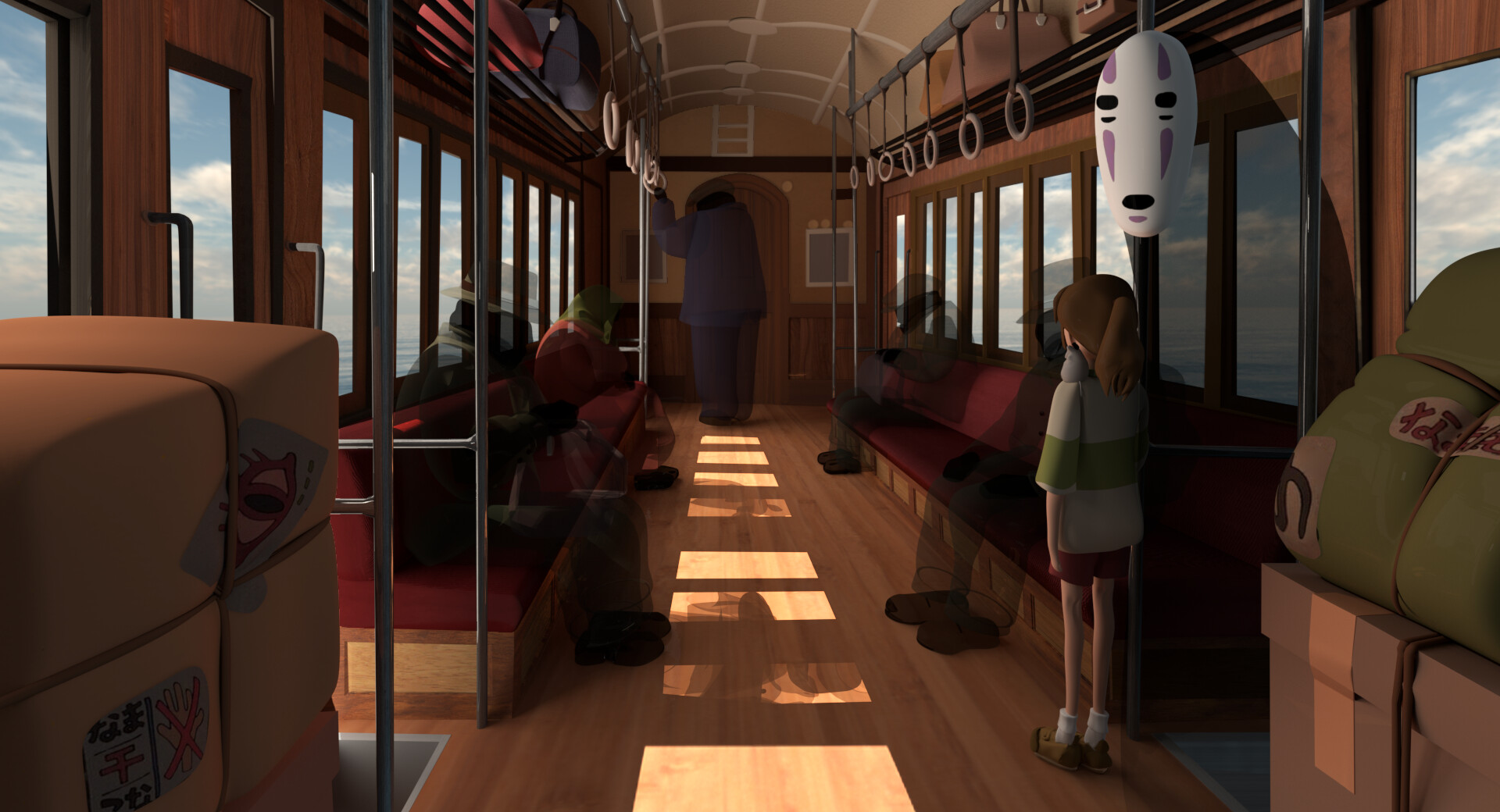 ArtStation Spirited Away Train Scene