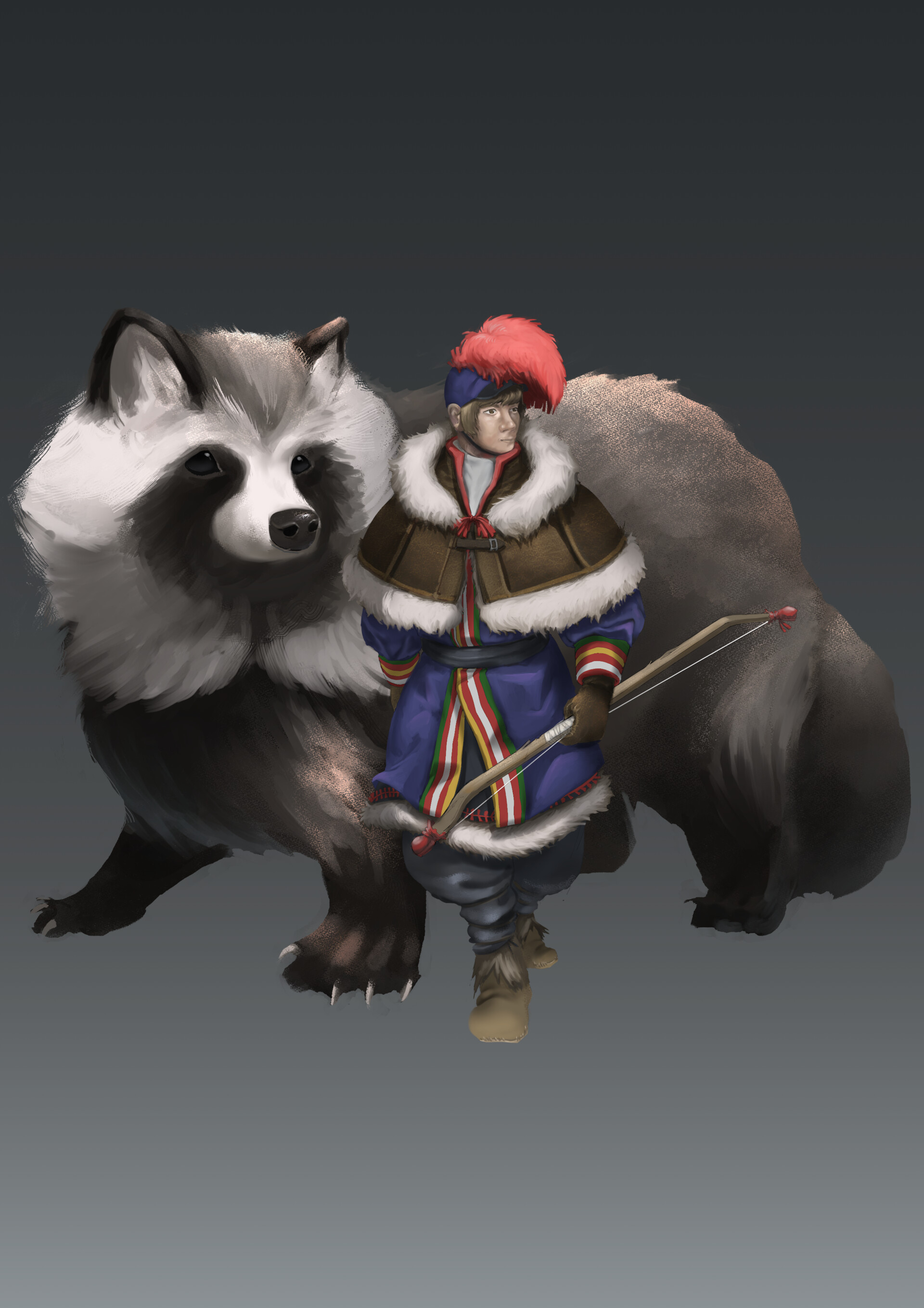 ArtStation - Raccoon rider