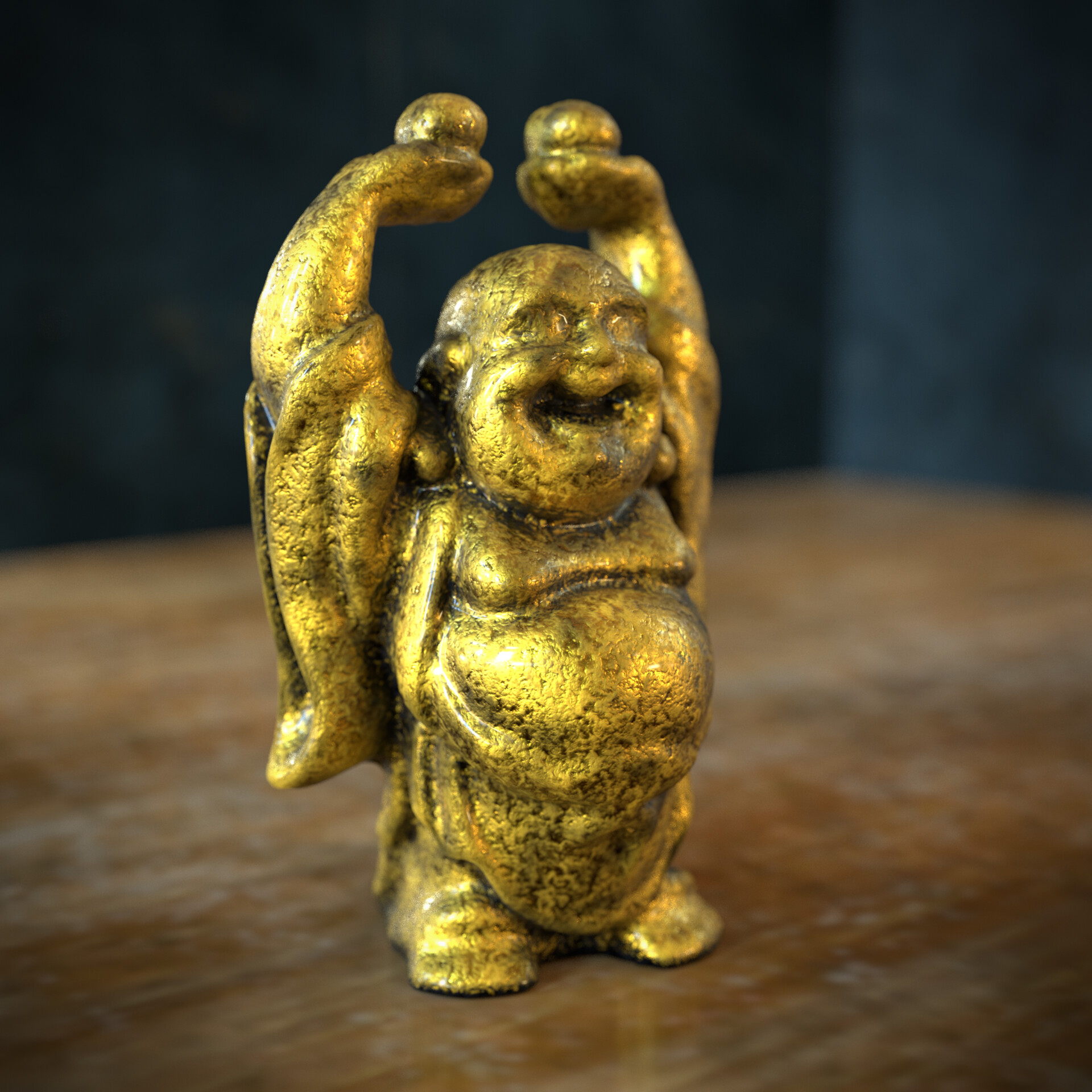 Artstation Laughing Buddha 3d Art Abhishek Panchal
