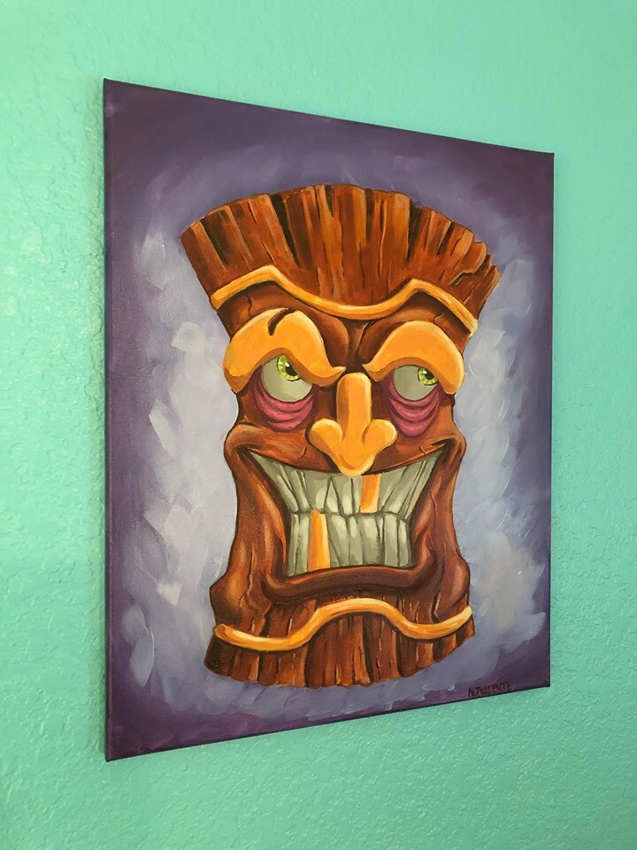 Mean Tiki
Oil on 16x20 canvas.