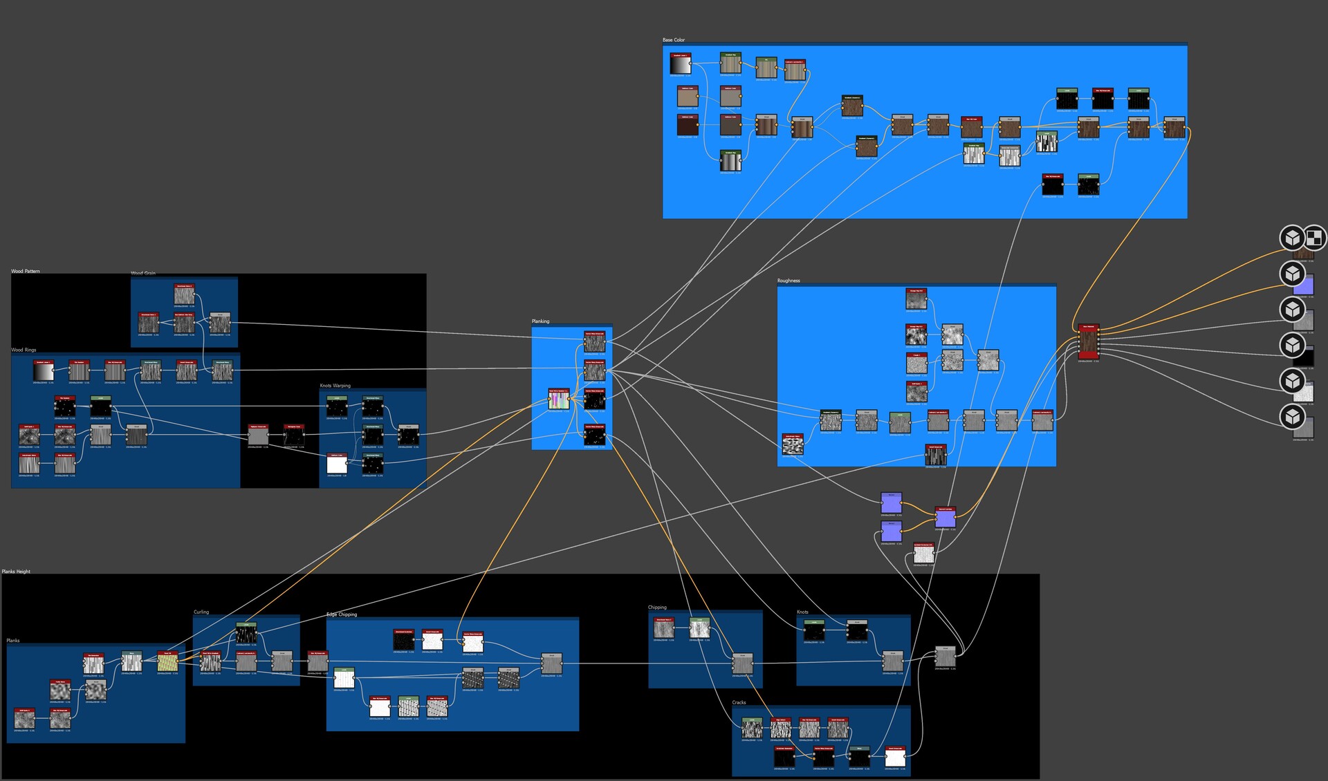 Tomás Miguel - Wood Planks - Substance Designer