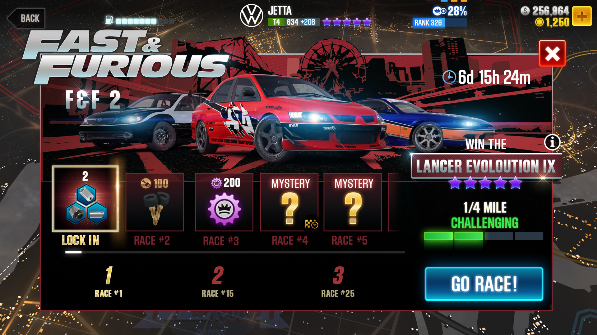 Alexis Evans - CSR2: Fast and Furious Event 2