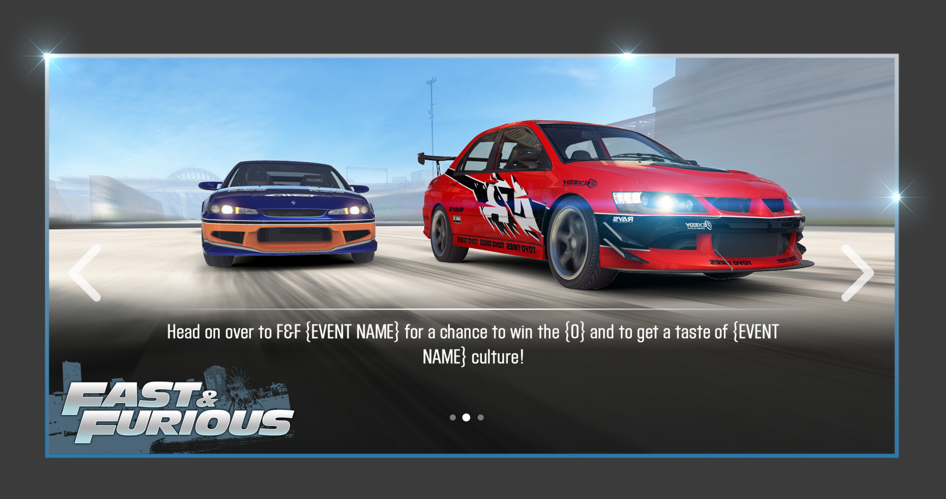 Alexis Evans CSR2 Fast and Furious Event 2