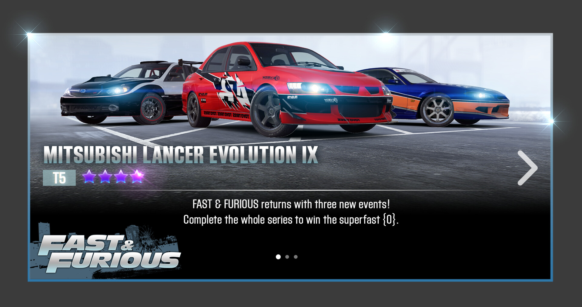 Alexis Evans CSR2 Fast and Furious Event 2