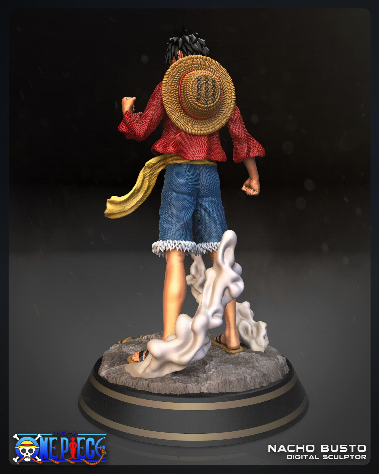 Nacho Busto Monkey D Luffy 3d Print Model