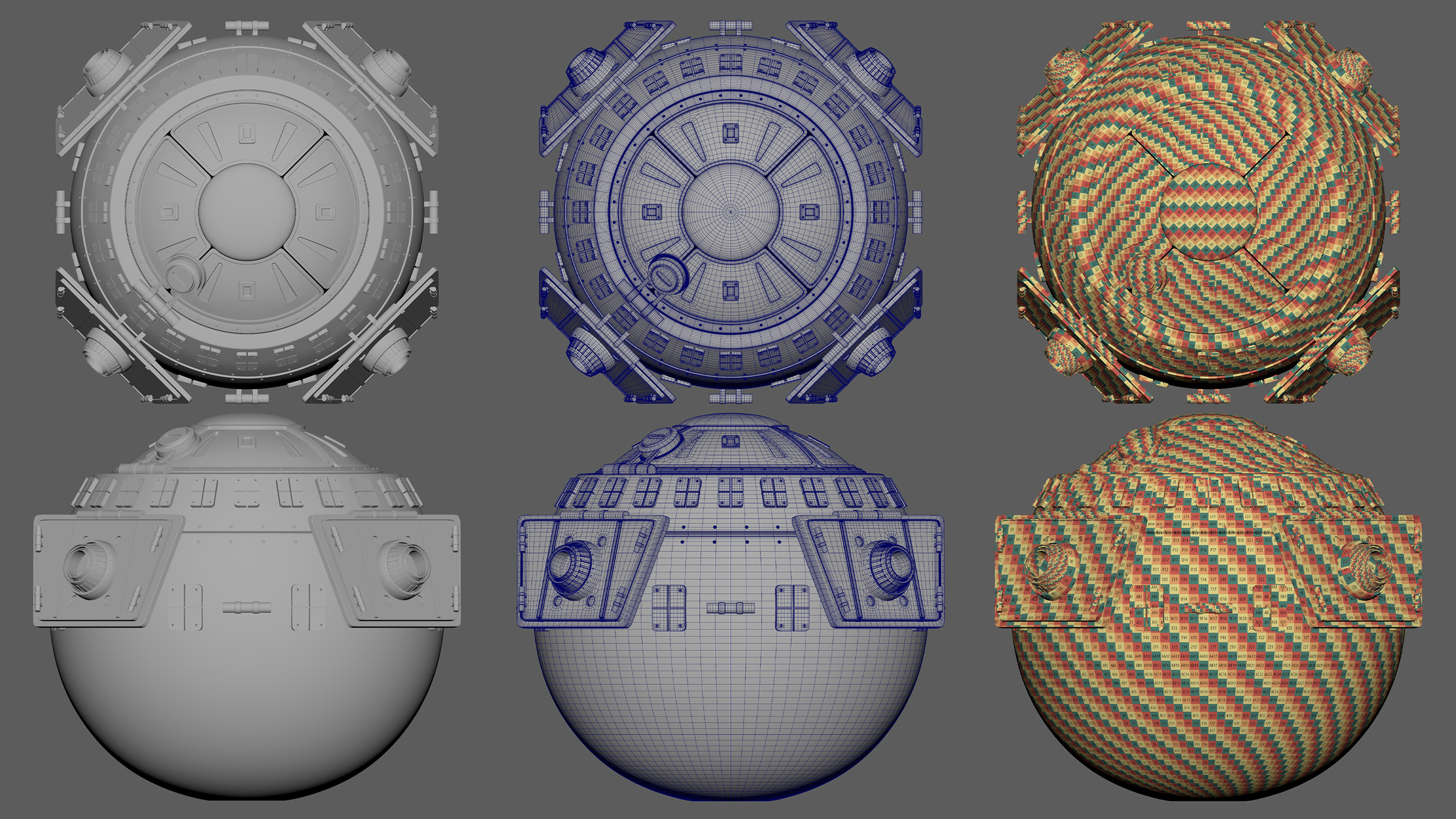 Clay\Wireframe\UV