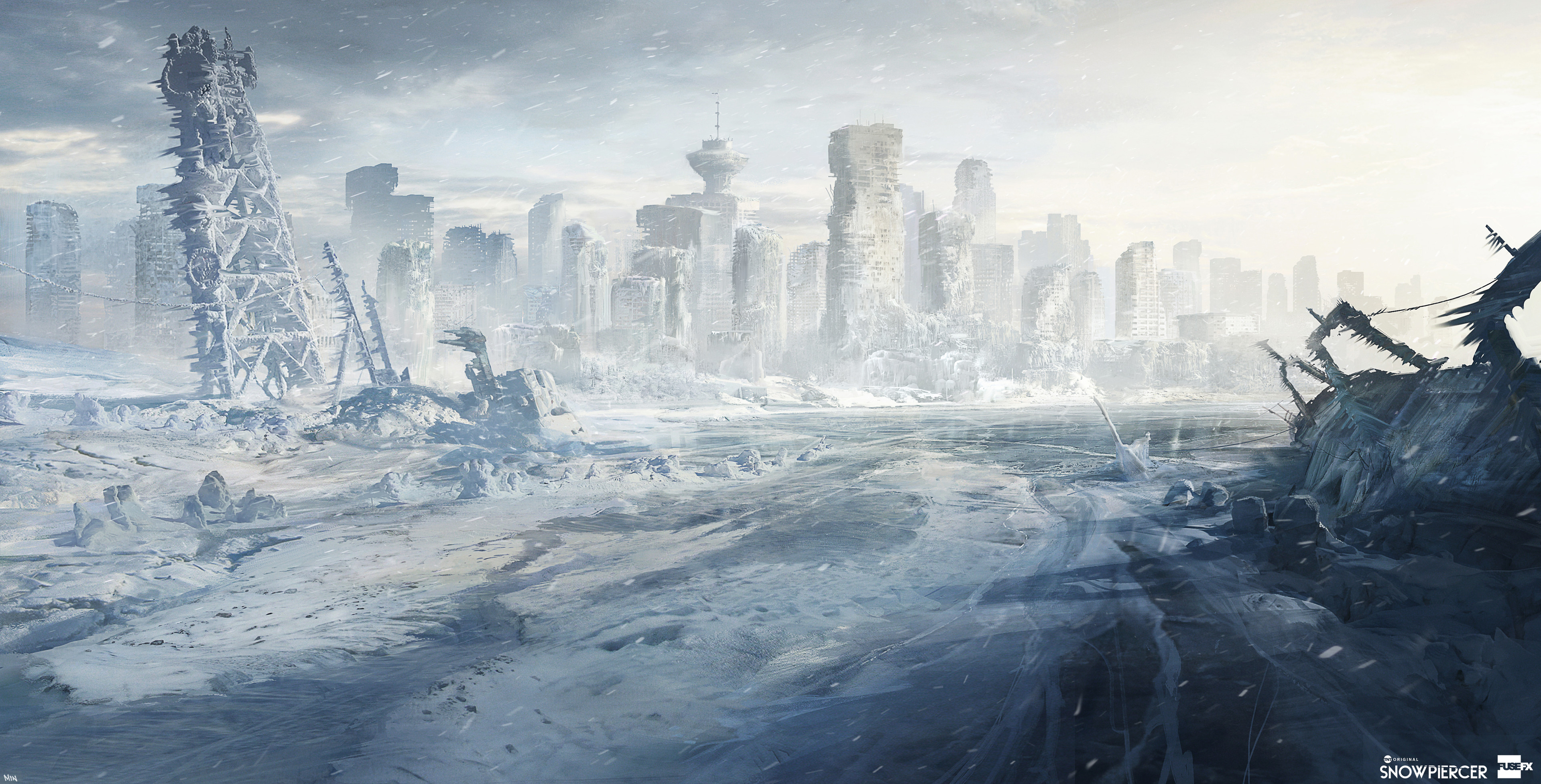 Frozen Vancouver, BC. This was a very first concept I did for the show. 