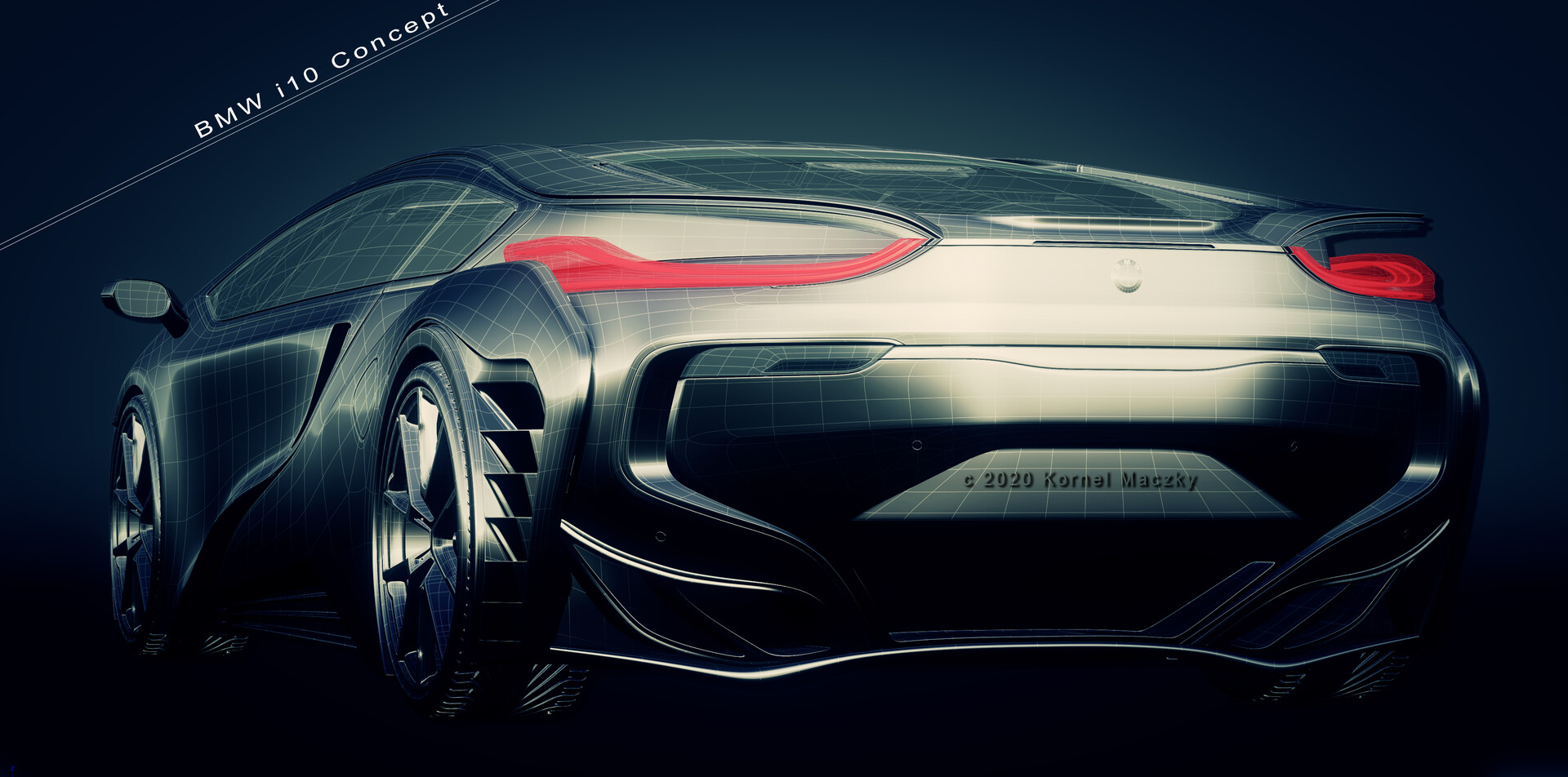 ArtStation BMW i10 back and side