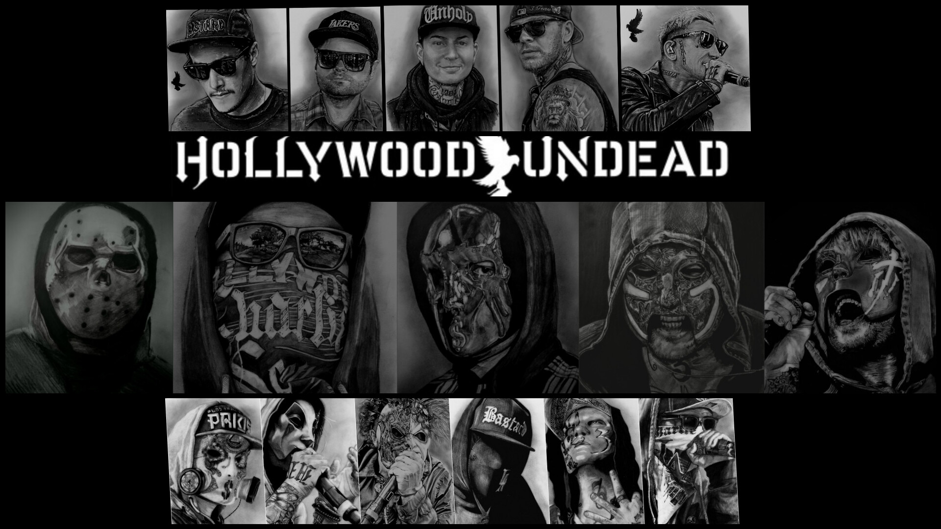 hollywood undead wallpaper notes from the underground