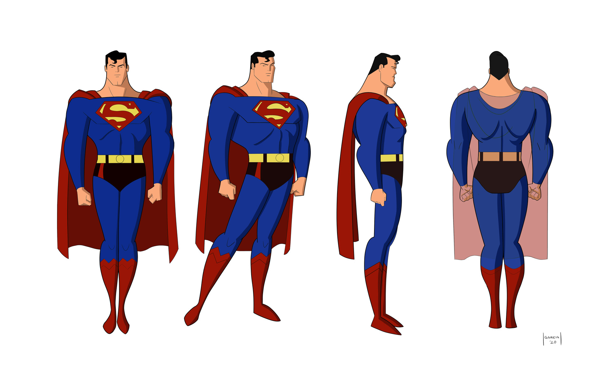 ArtStation - Animated Superman Character Design