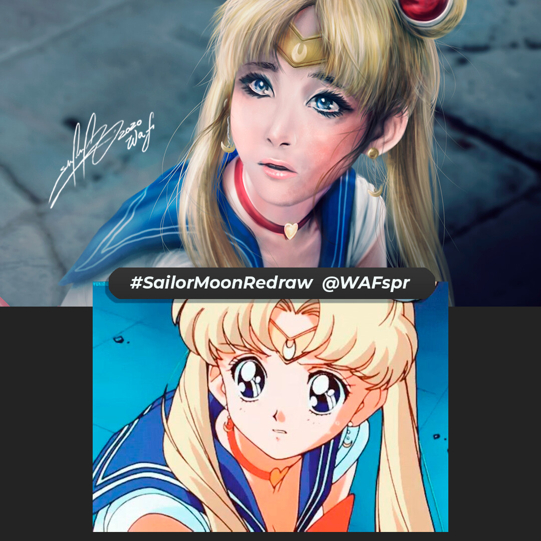 WAF (Sergio Pérez Roa) - Sailor Moon ReDraw - by WAF