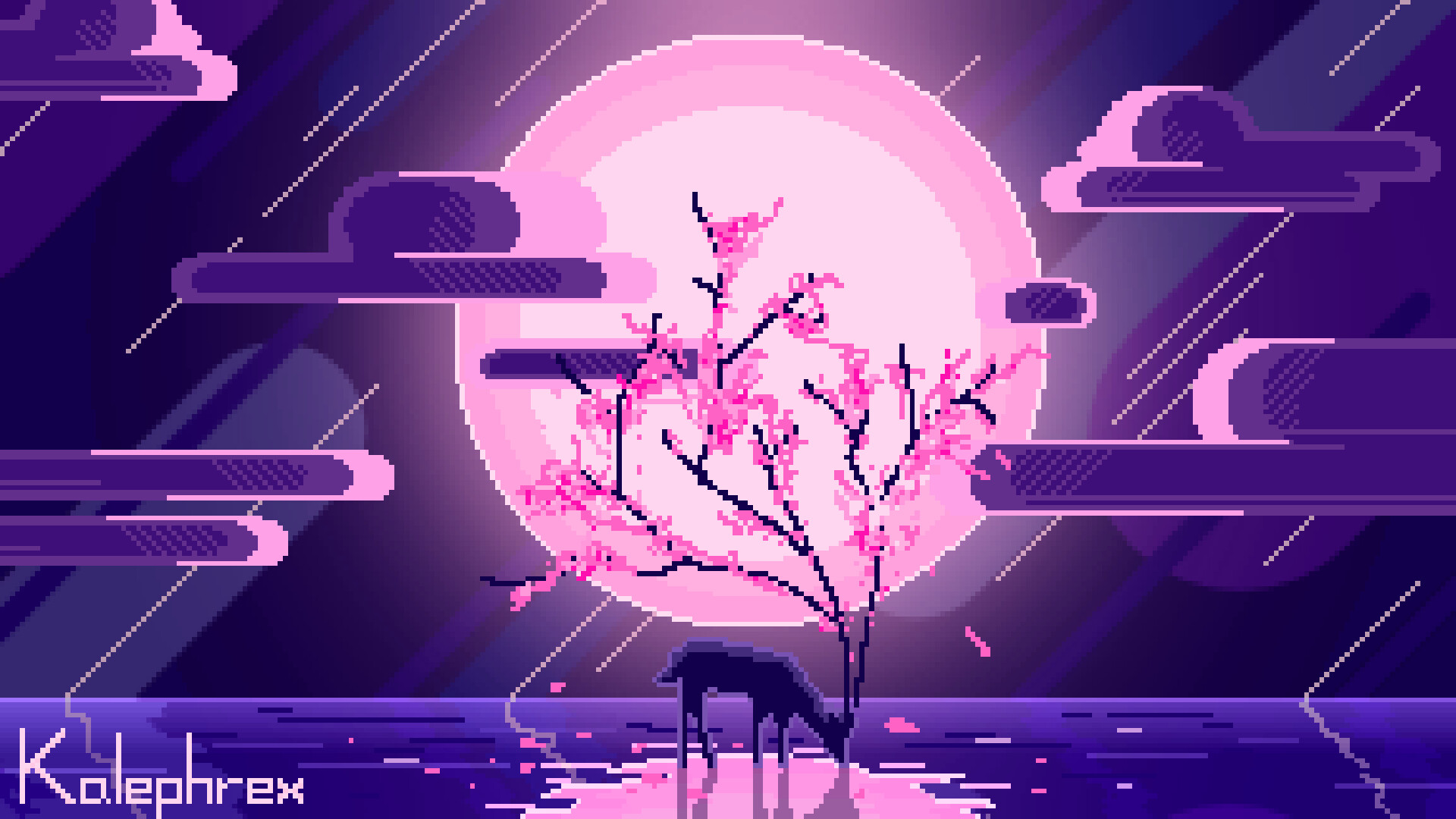 Kevin tran sakura deer pixel art