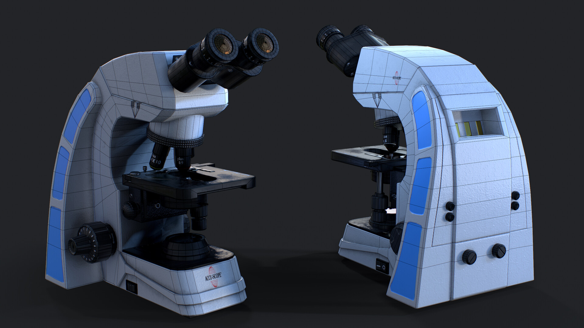 Claz Room Microscope Game Asset Modeling