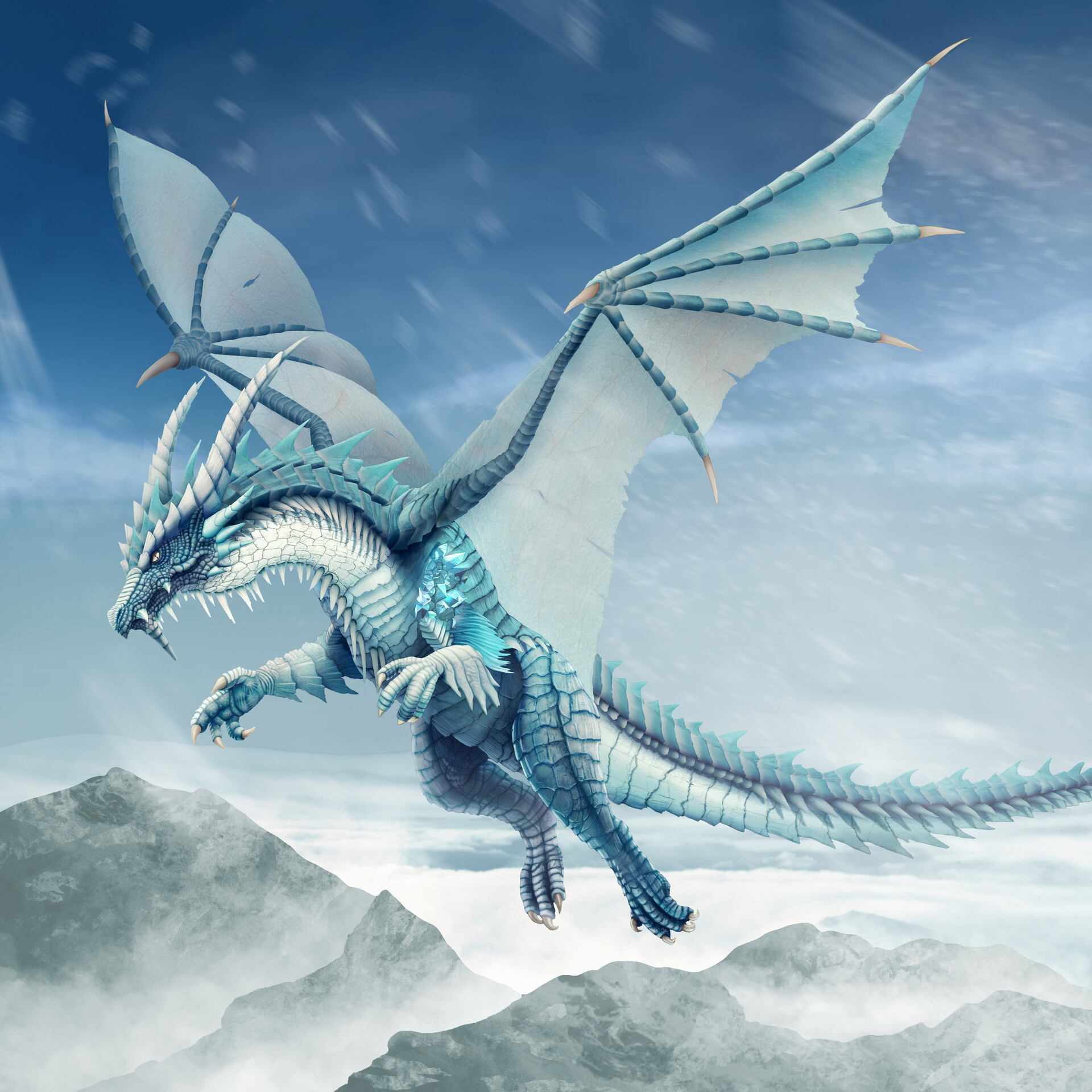 46 Ice Dragon Wallpapers  WallpaperSafari