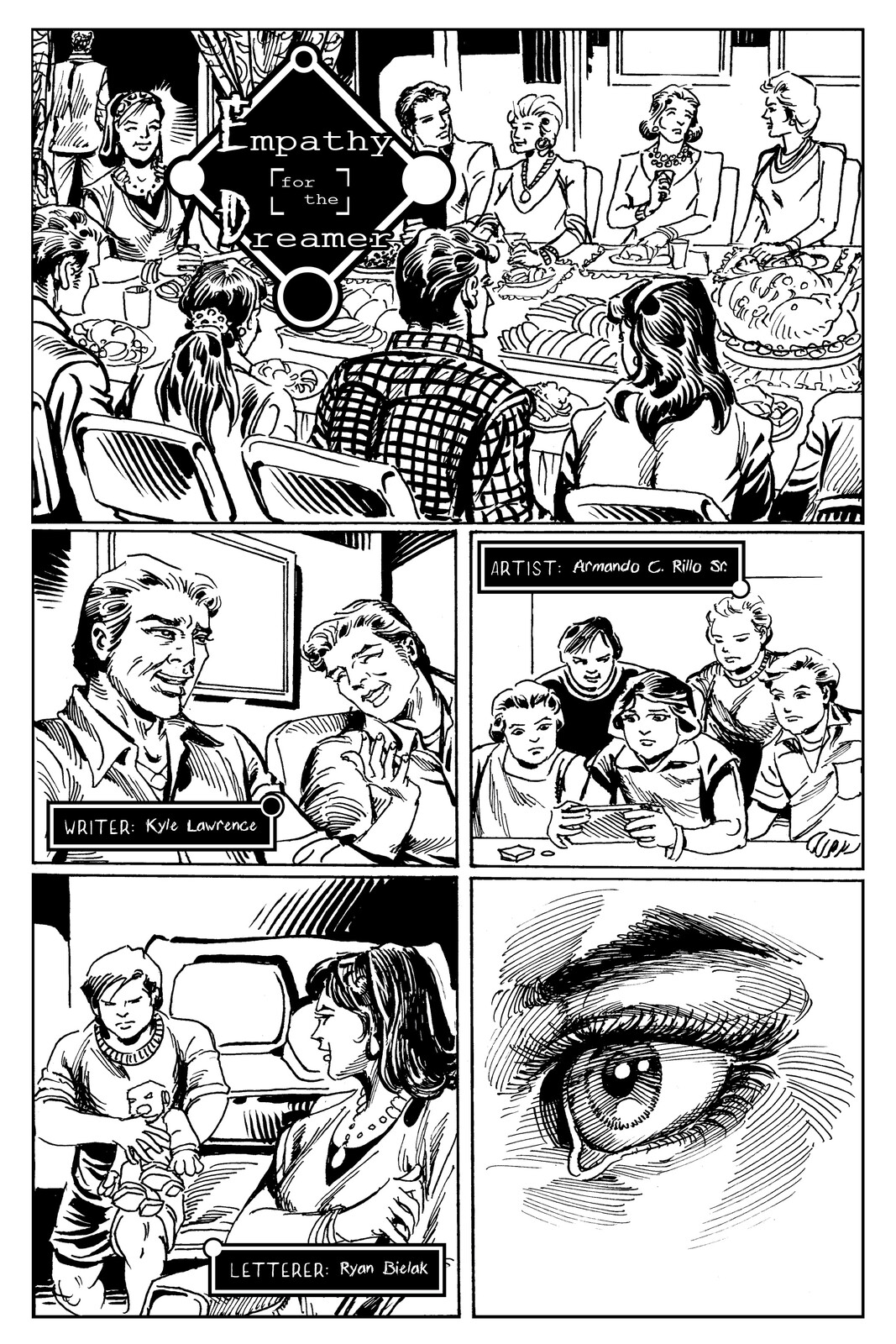 Page 1
Writer: Kyle Lawrence
Artist: Armando C. Rillo Sr.
Letterer: Ryan Bielak