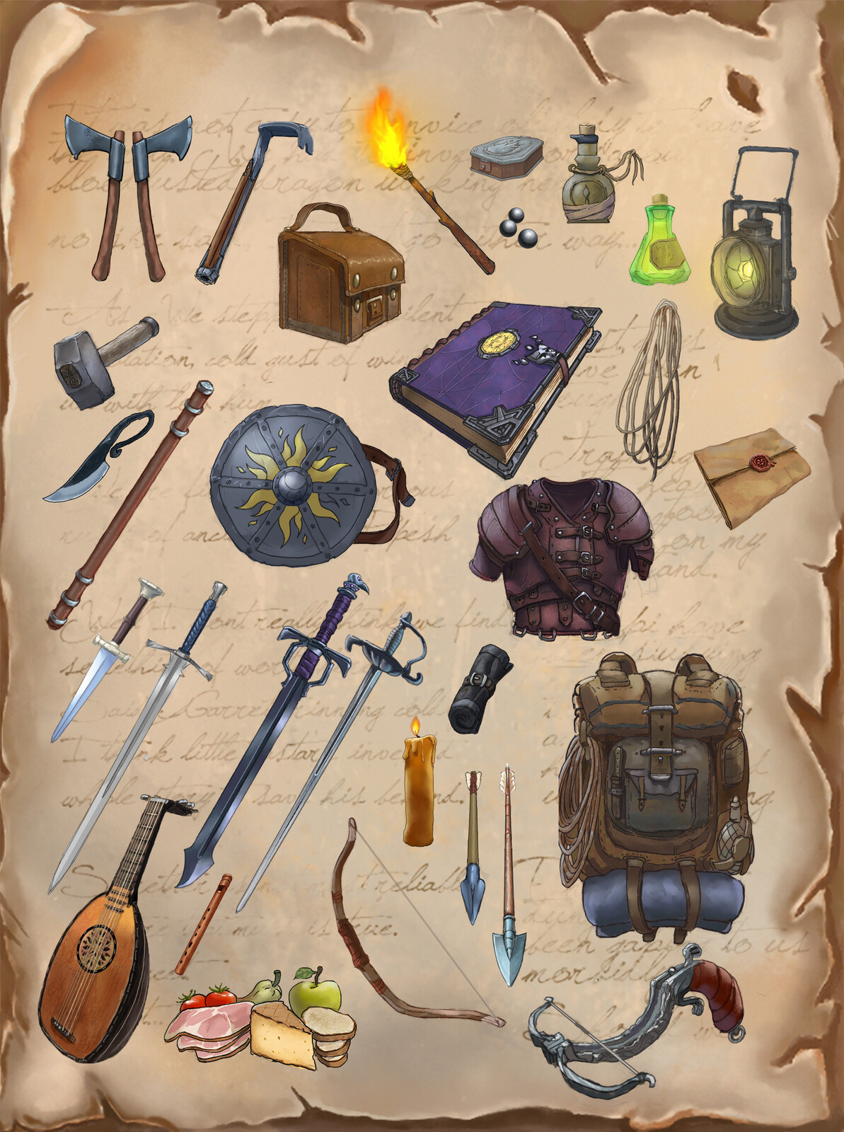 Inventory Assets for D&amp;D Campaign