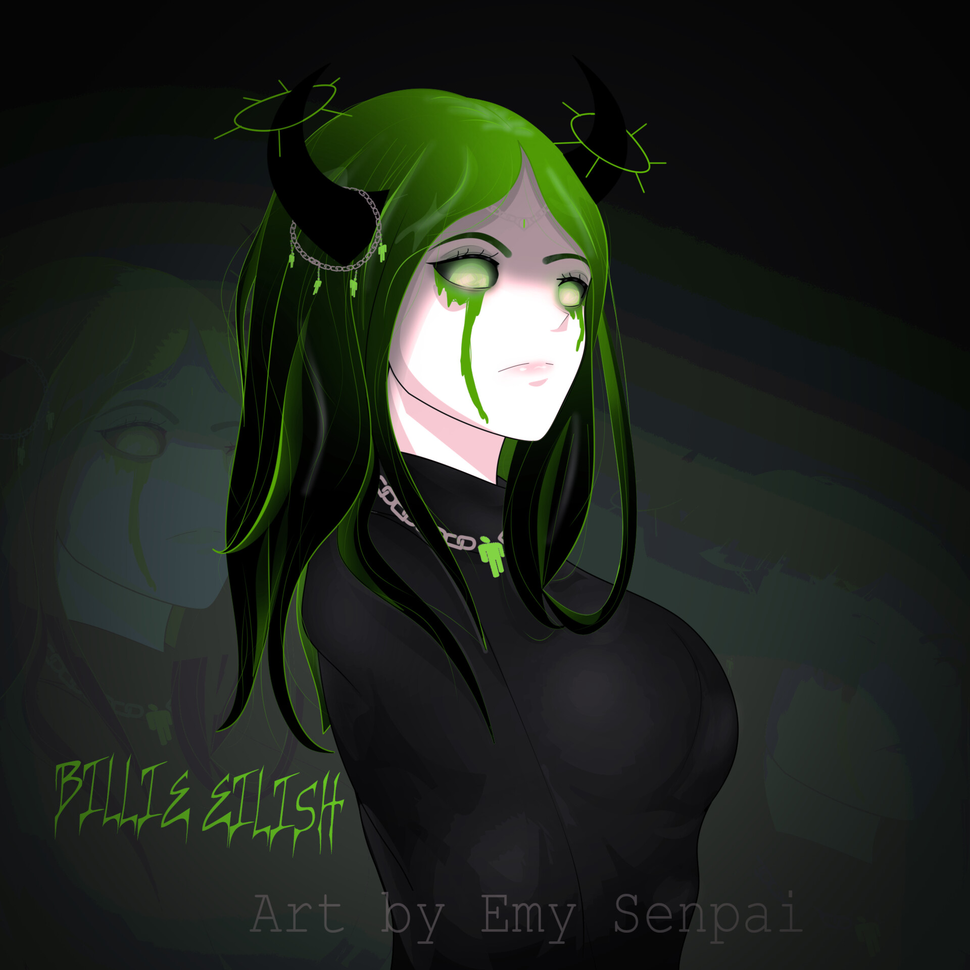 ArtStation - Billie Eilish - demon mode